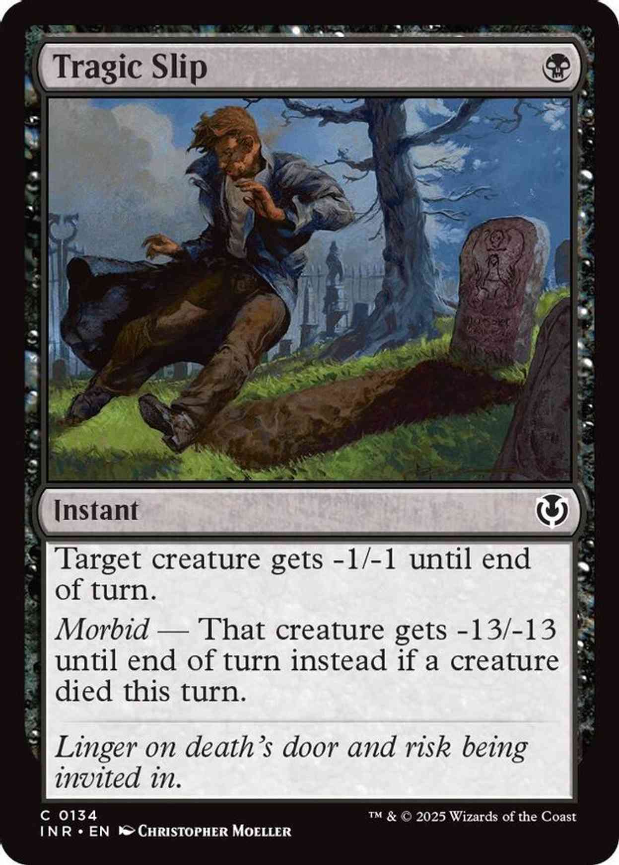 Tragic Slip magic card front