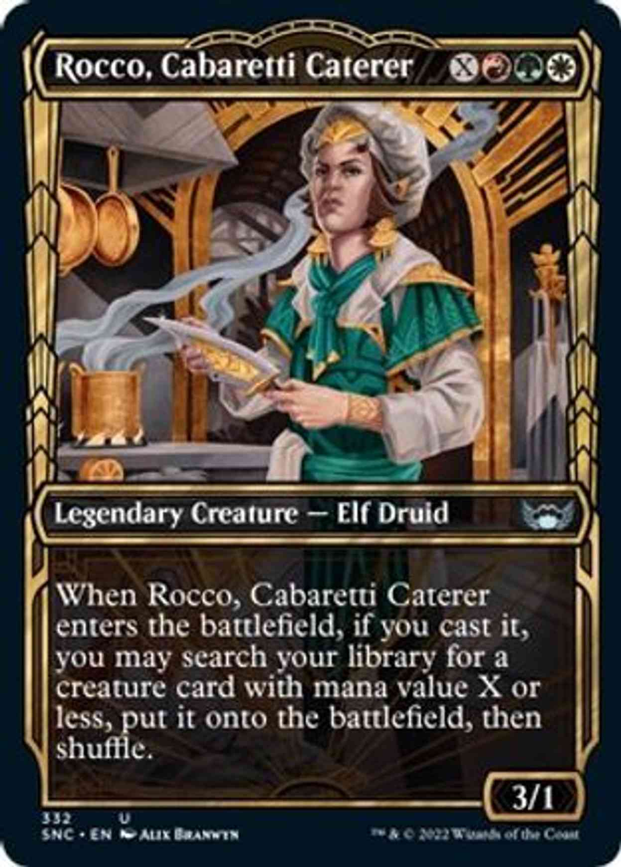 Rocco, Cabaretti Caterer (Showcase) magic card front