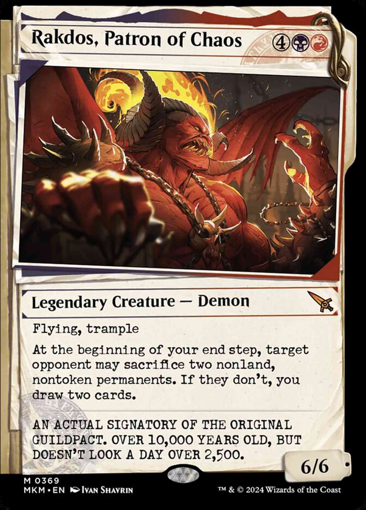 Rakdos, Patron of Chaos (Showcase) magic card front