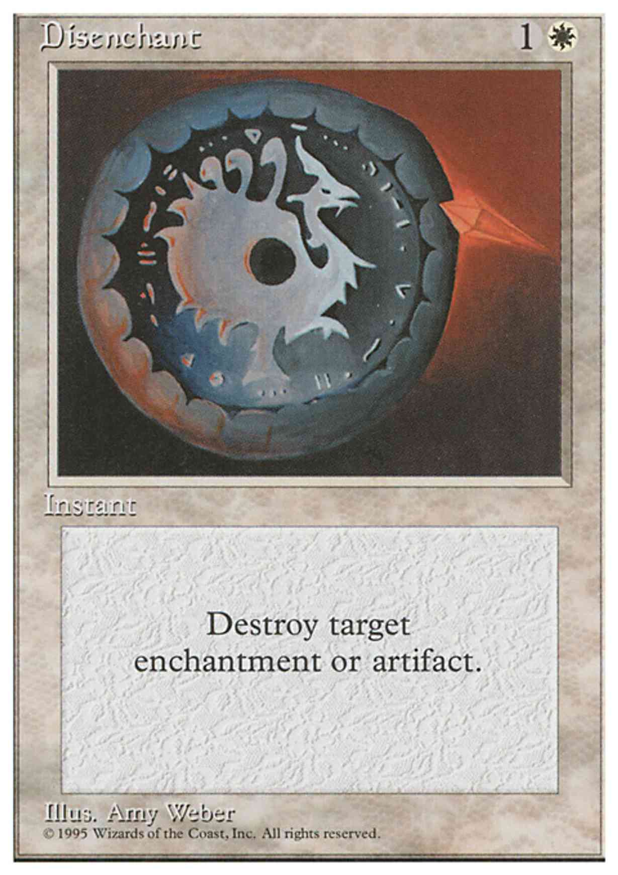 Disenchant magic card front