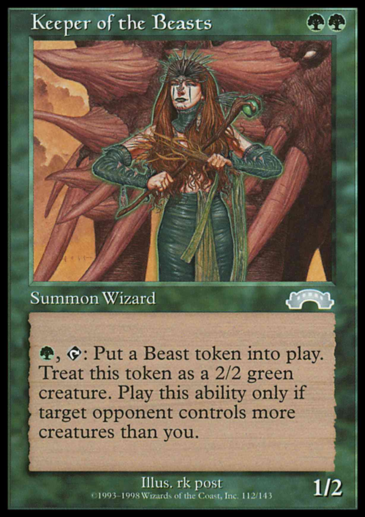 Keeper of the Beasts magic card front