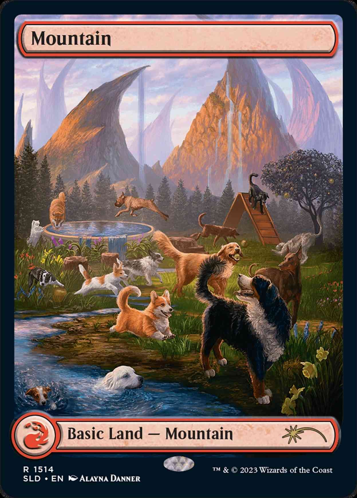 Mountain (1514) magic card front