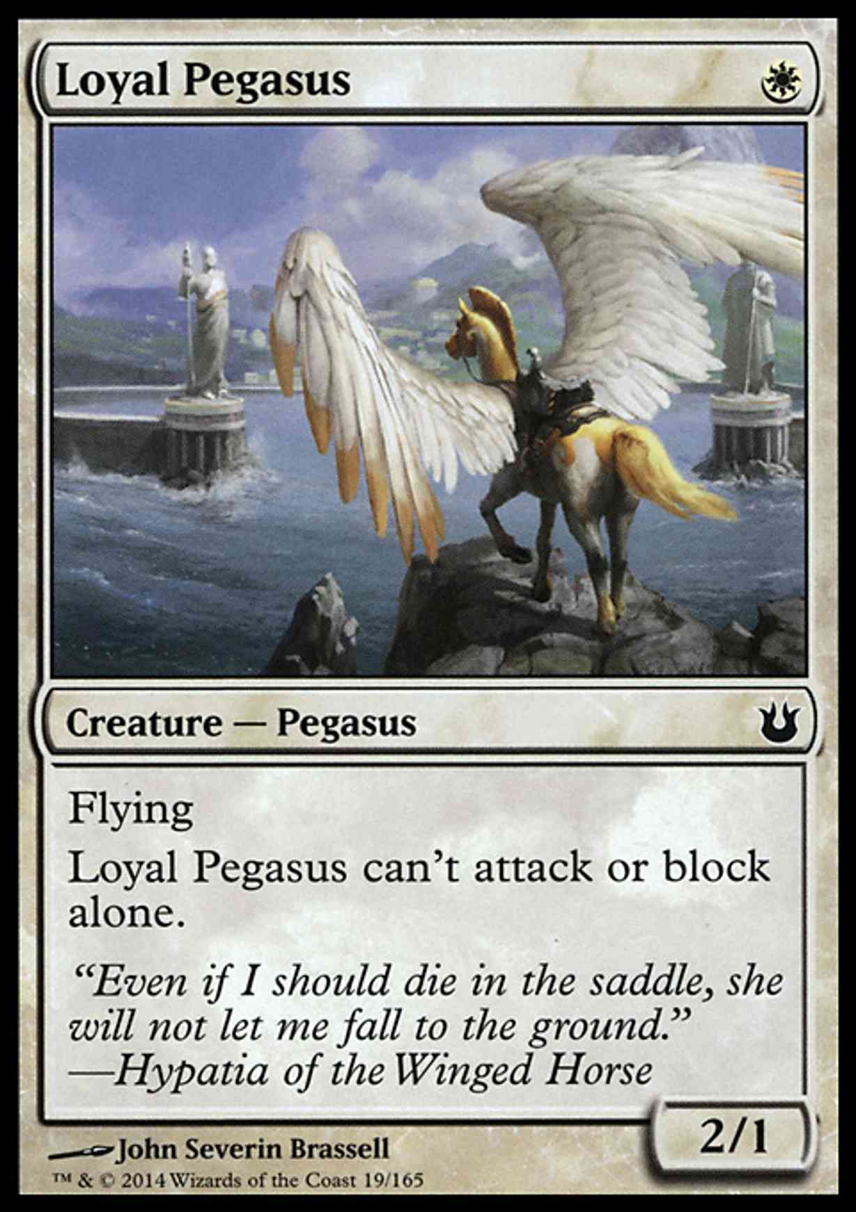 Loyal Pegasus magic card front