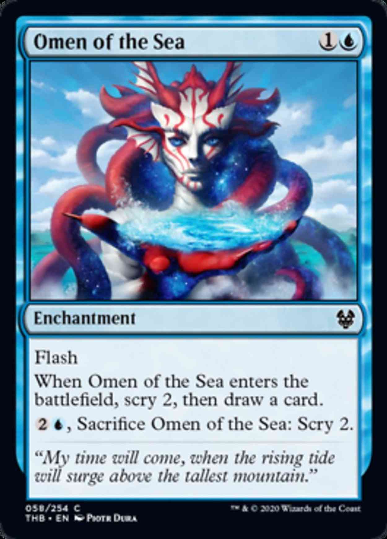 Omen of the Sea magic card front