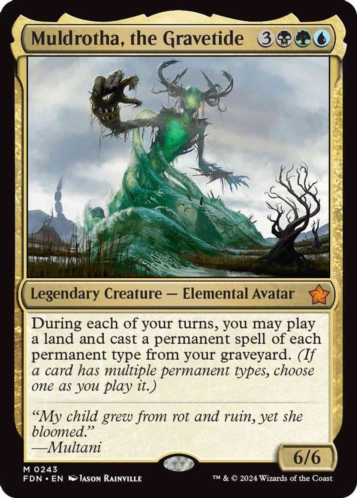 Muldrotha, the Gravetide magic card front