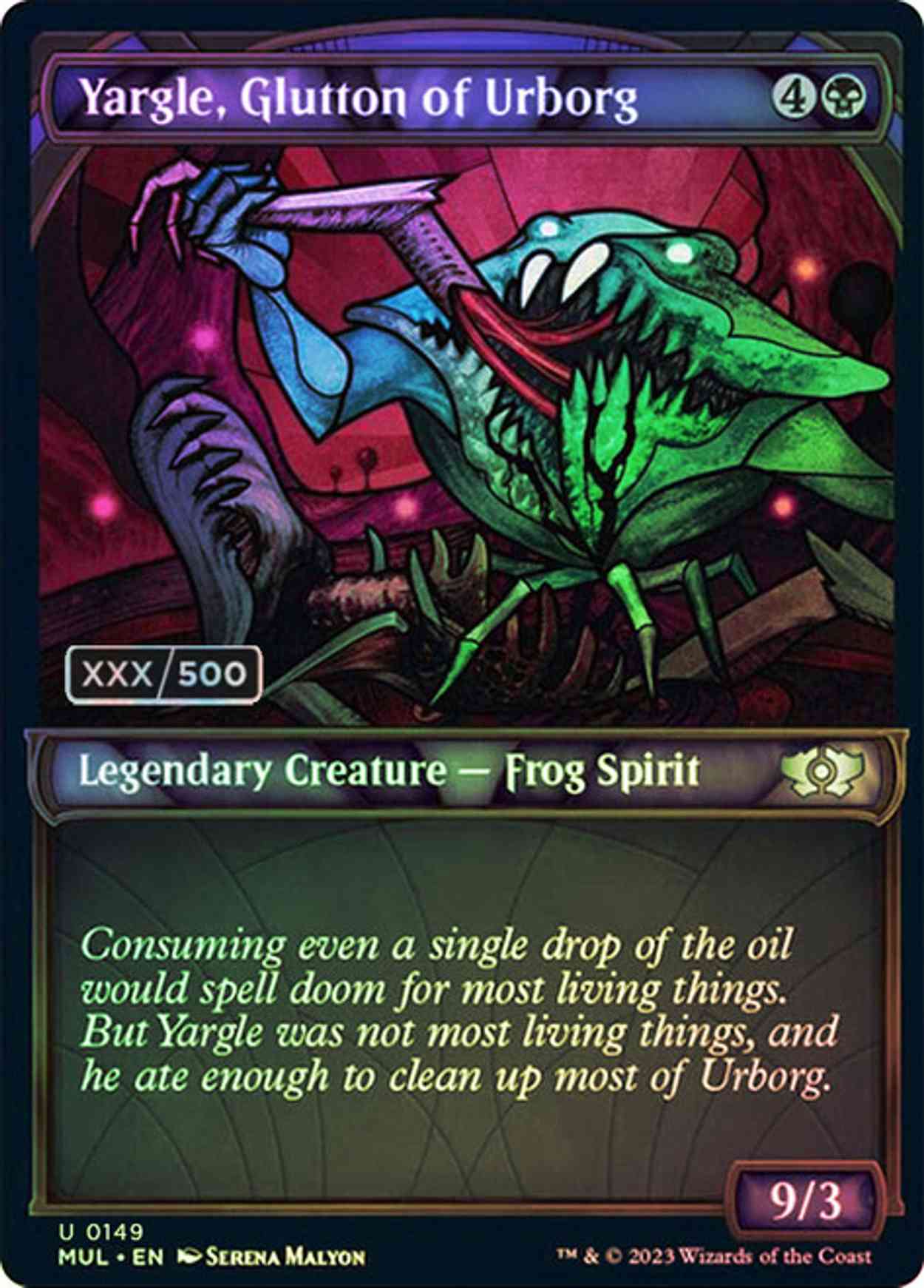 Yargle, Glutton of Urborg (Serialized) magic card front