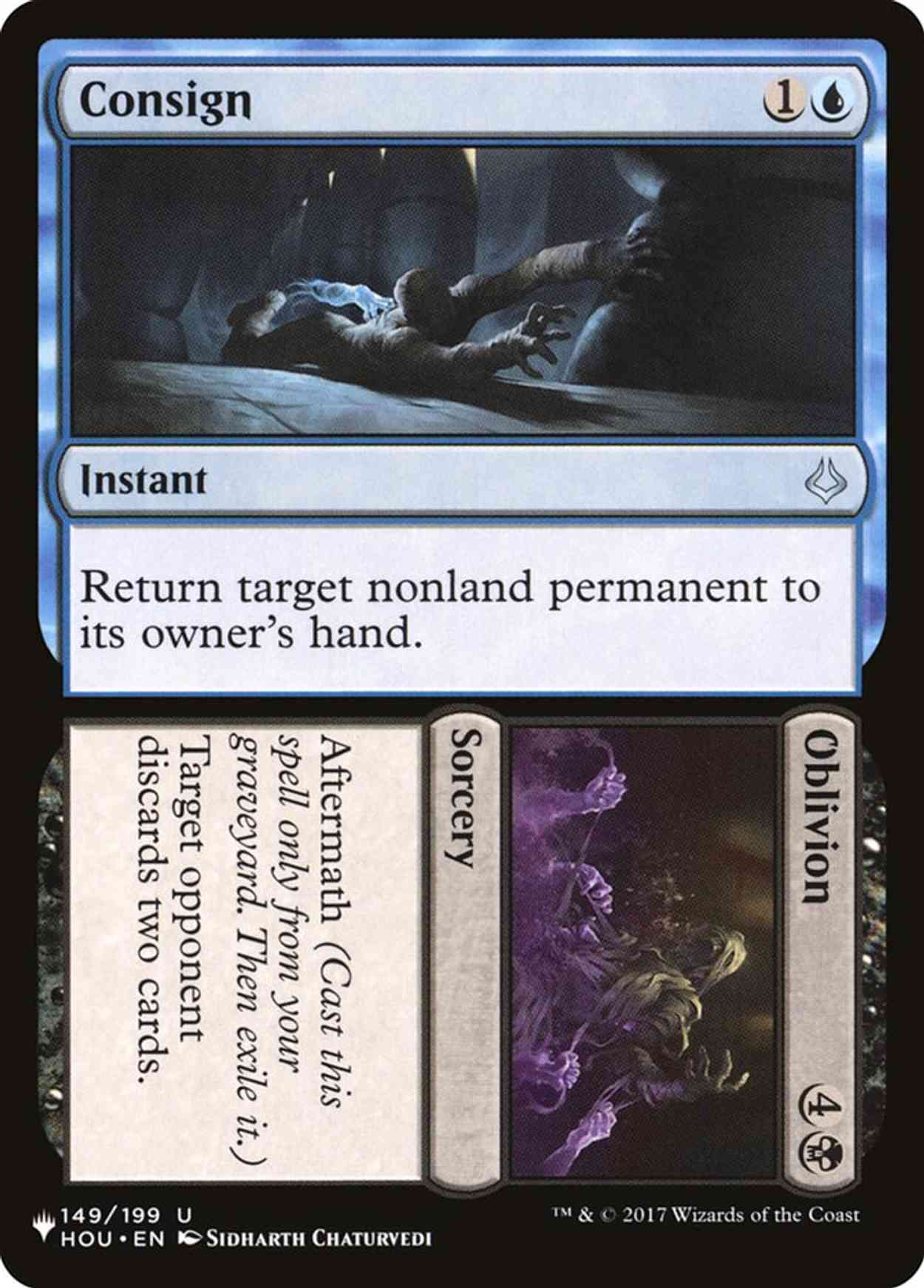 Consign // Oblivion magic card front