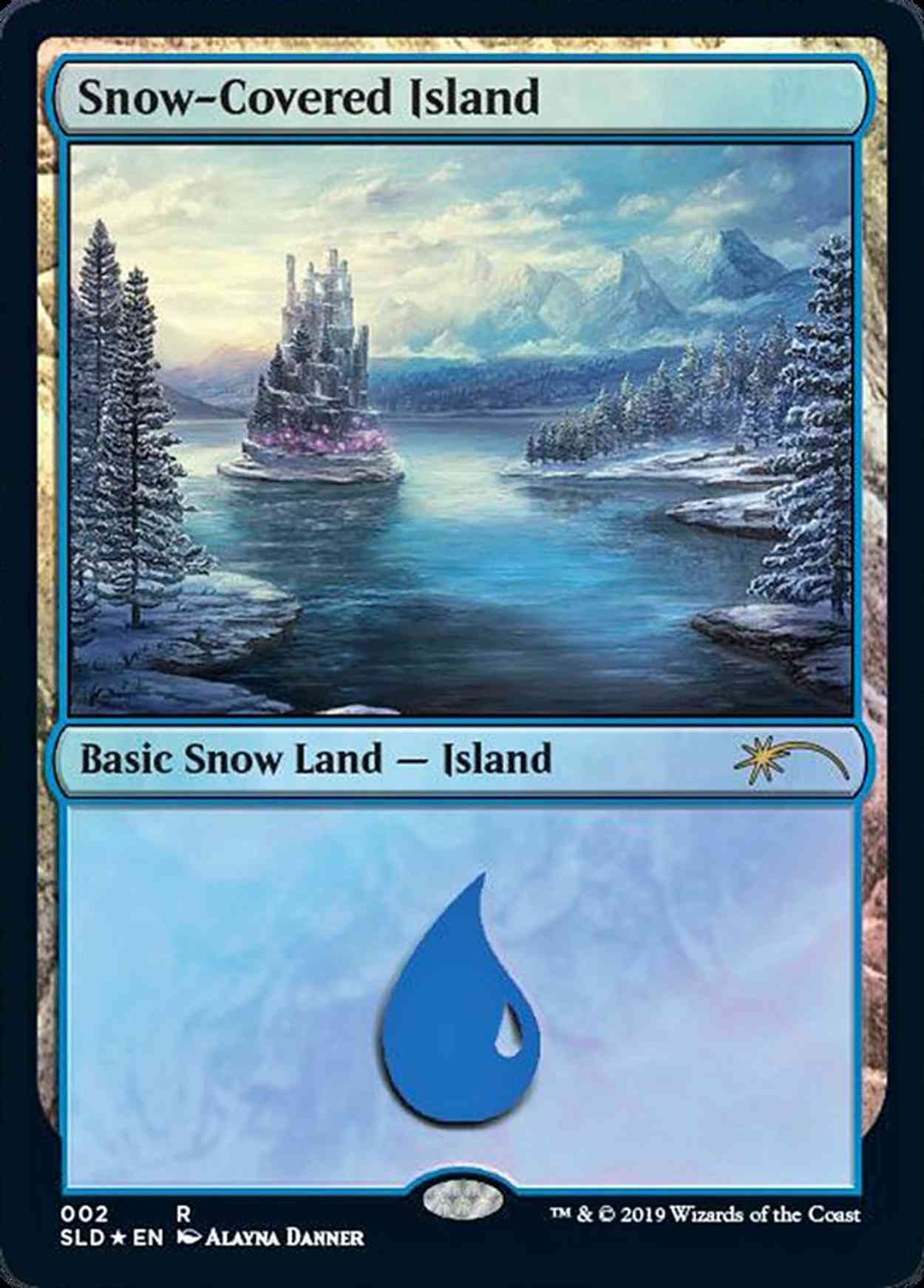 Snow-Covered Island (2) magic card front