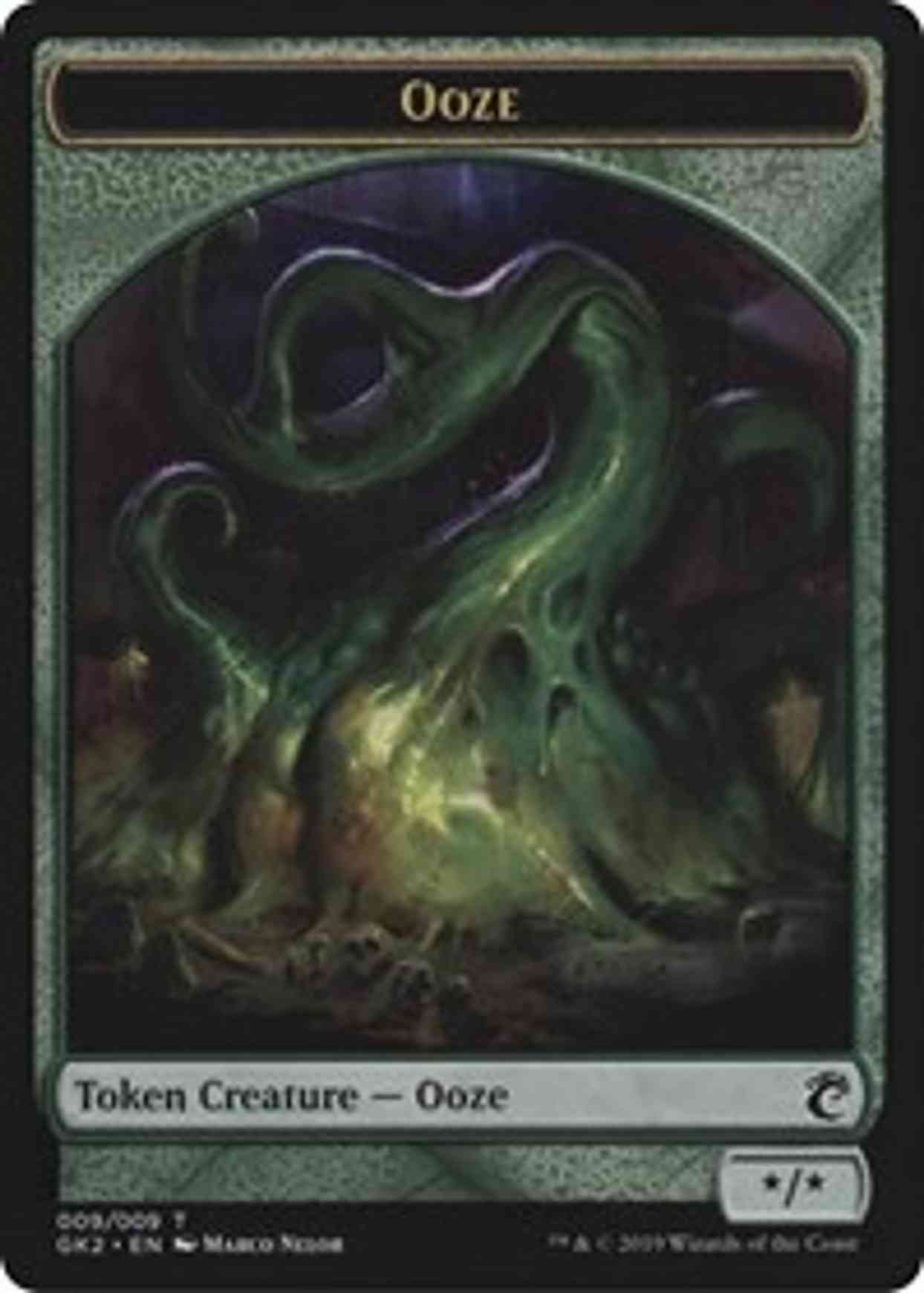Ooze // Frog Lizard Token magic card front