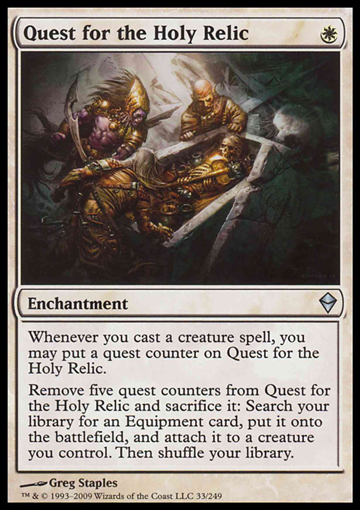 Quest for the Holy Relic magic card front