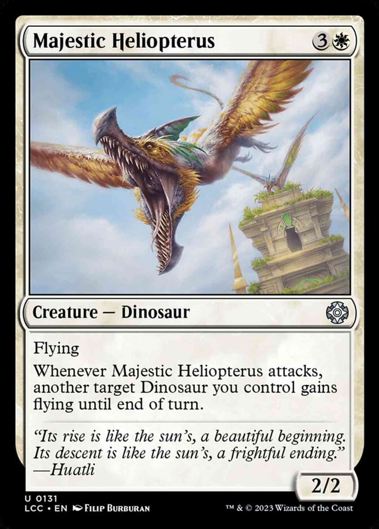 Majestic Heliopterus magic card front