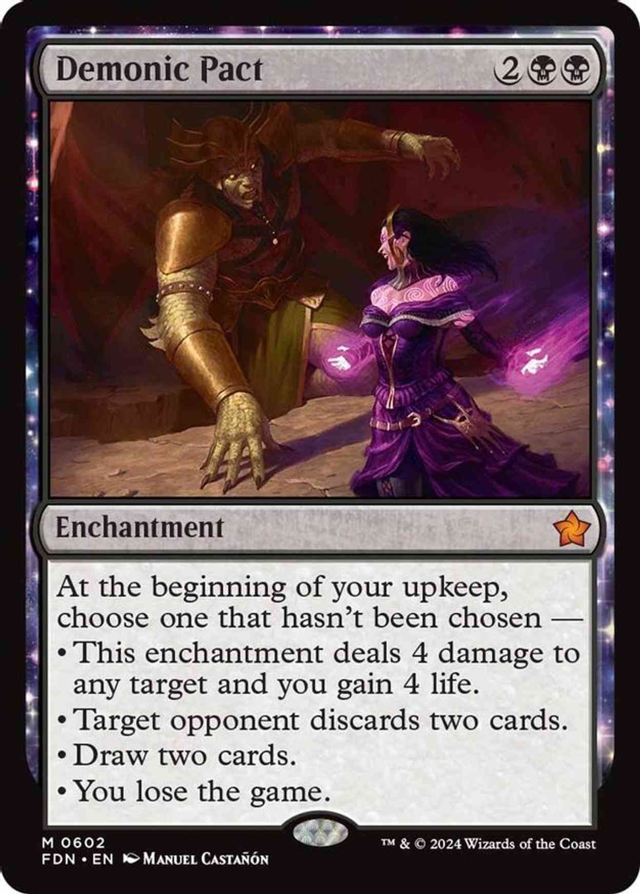 Demonic Pact magic card front