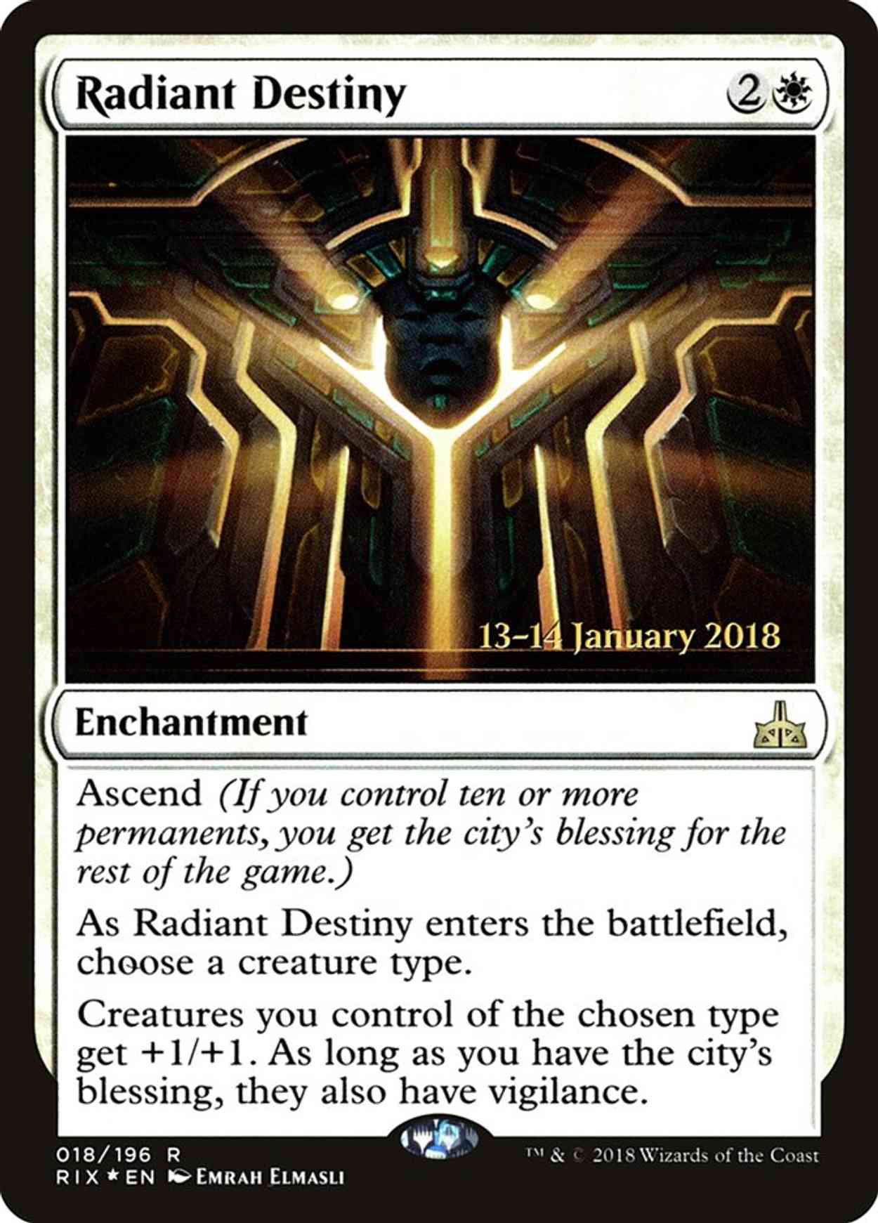 Radiant Destiny magic card front
