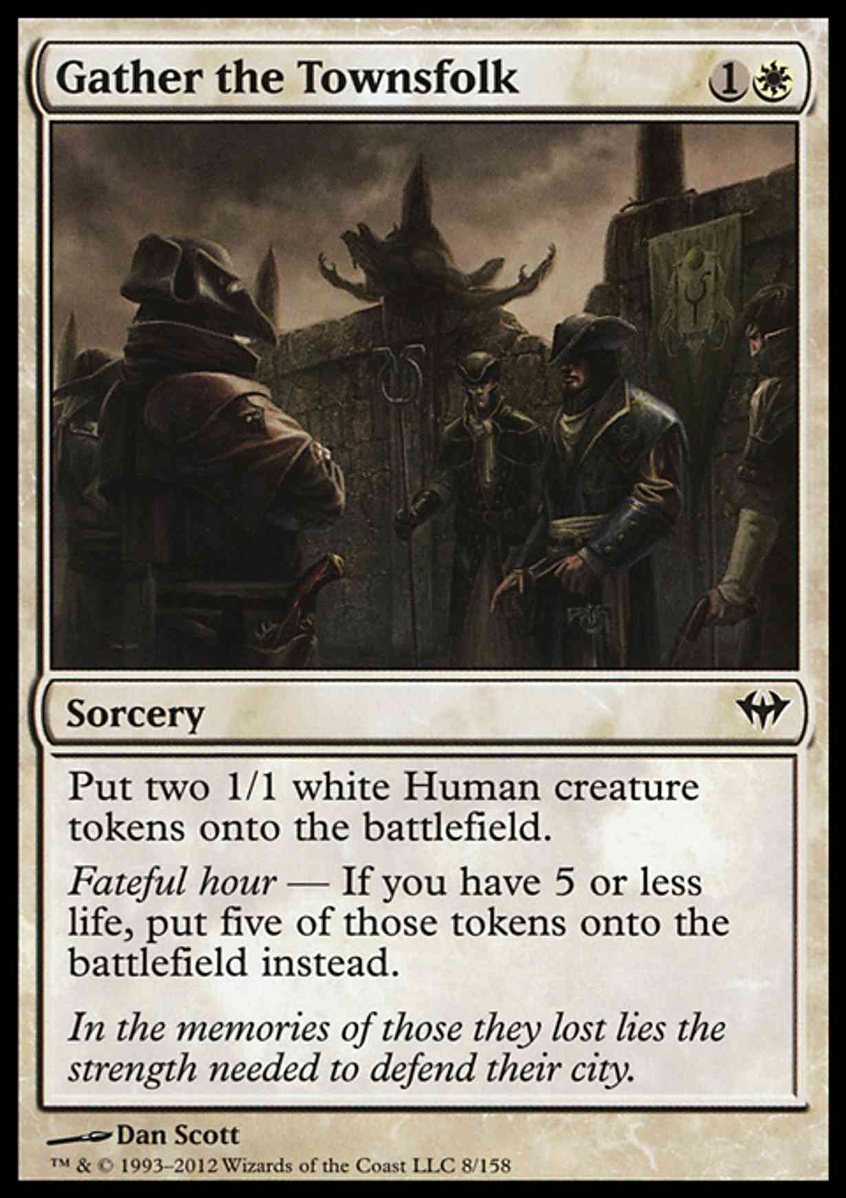 Gather the Townsfolk magic card front