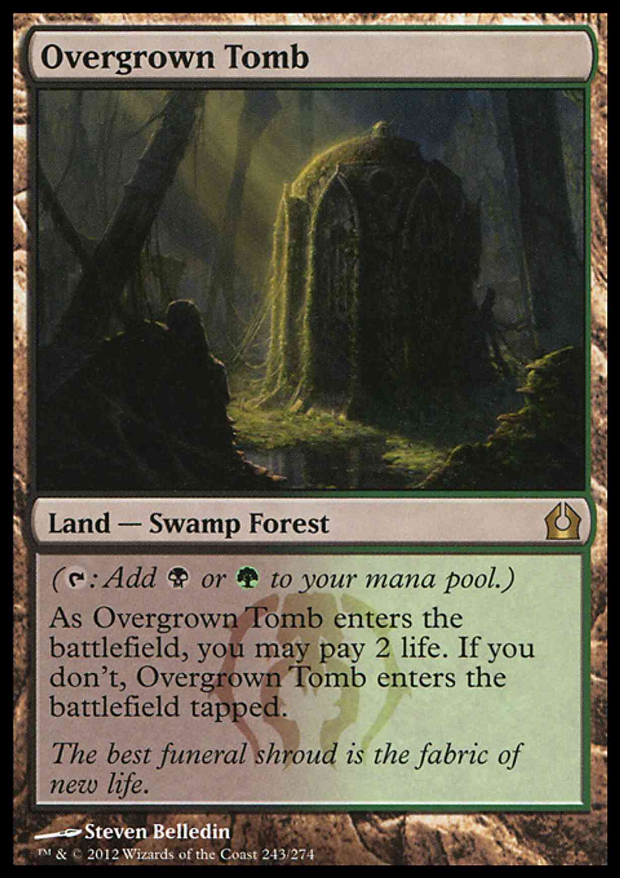 Overgrown Tomb magic card front