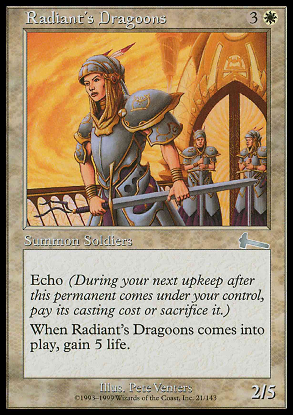 Radiant's Dragoons magic card front
