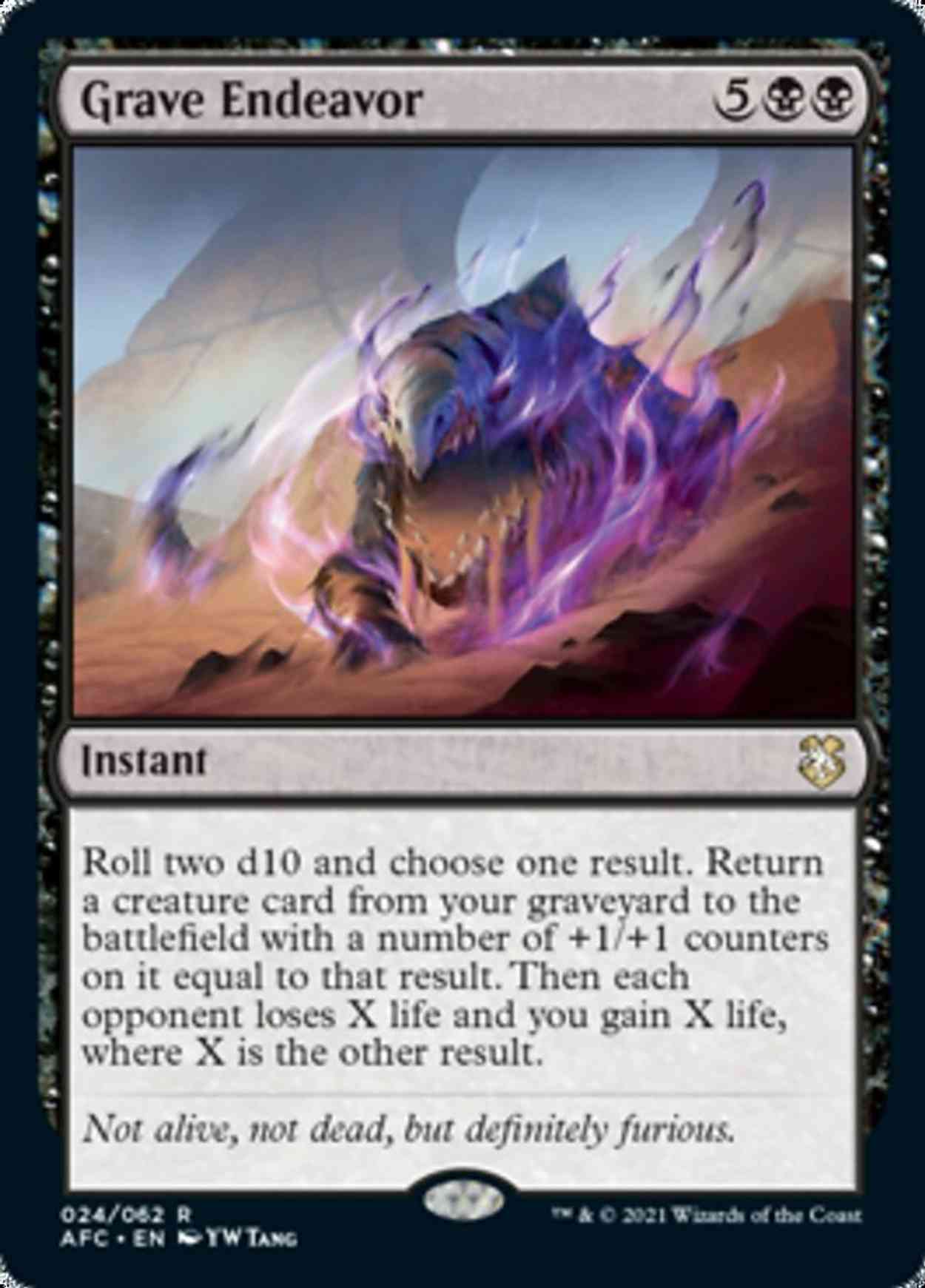 Grave Endeavor magic card front
