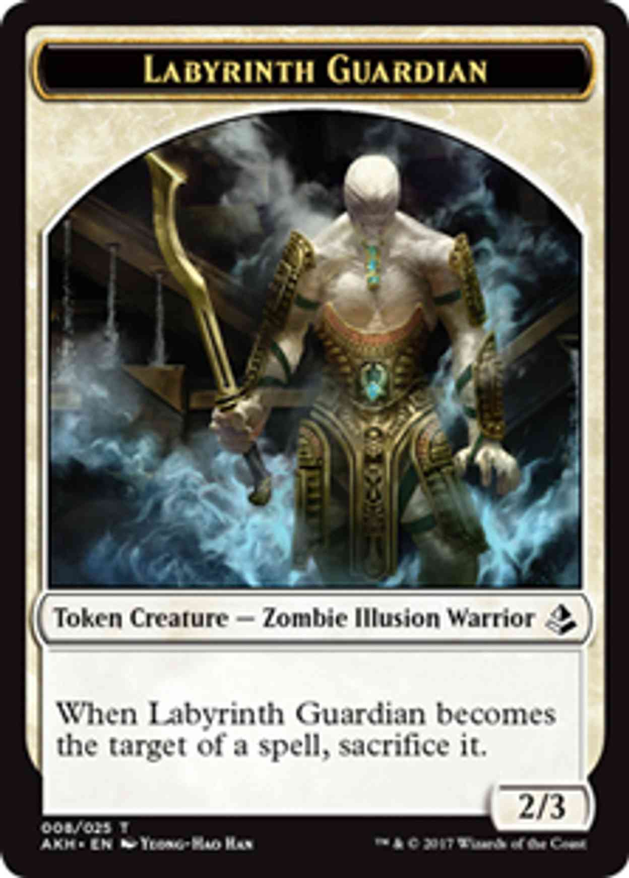 Labyrinth Guardian Token magic card front