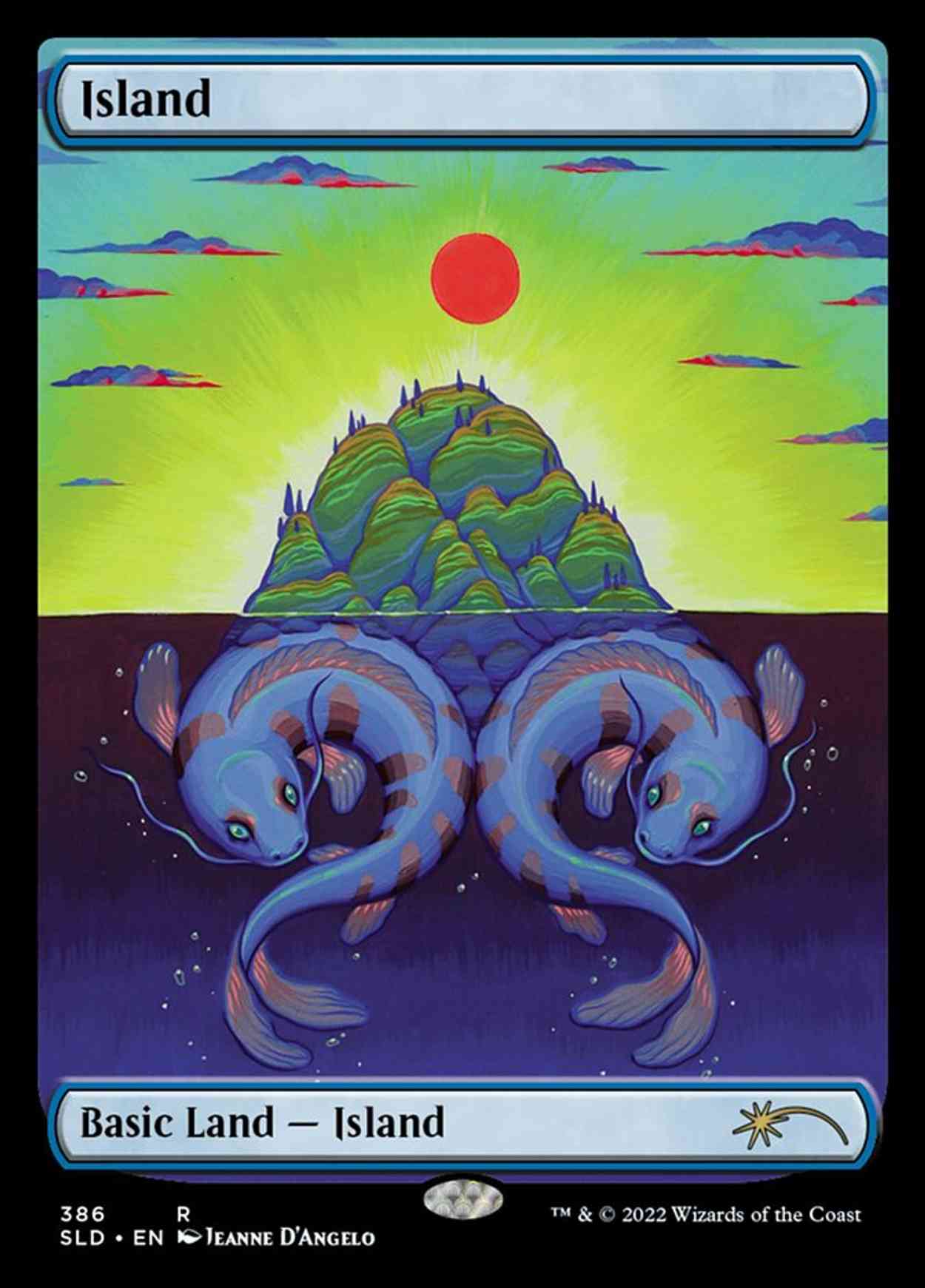 Island (386) magic card front