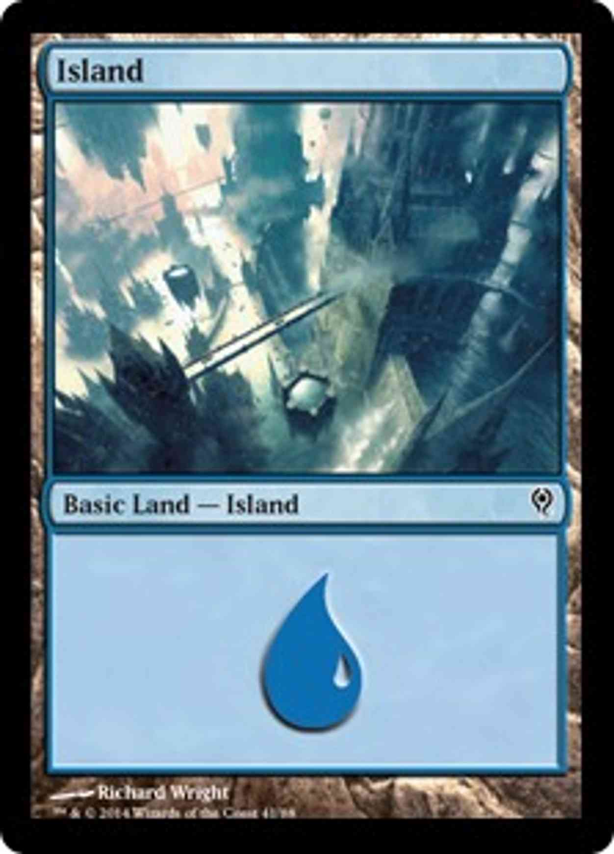 Island (41) magic card front