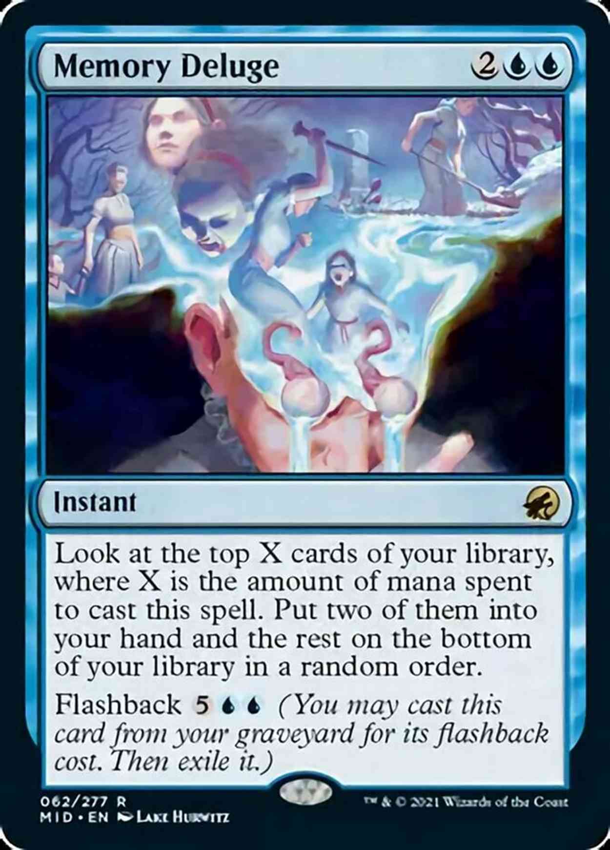 Memory Deluge magic card front