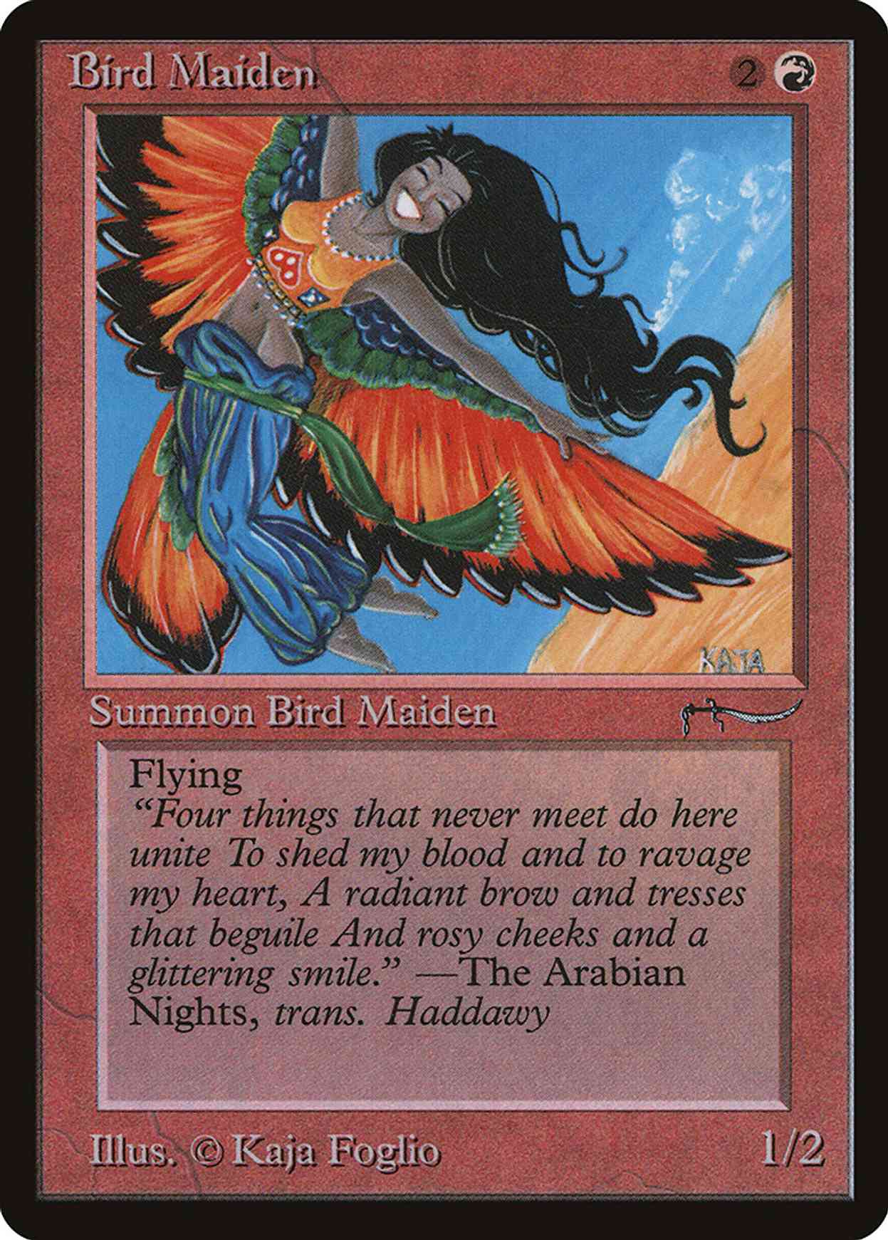 Bird Maiden magic card front