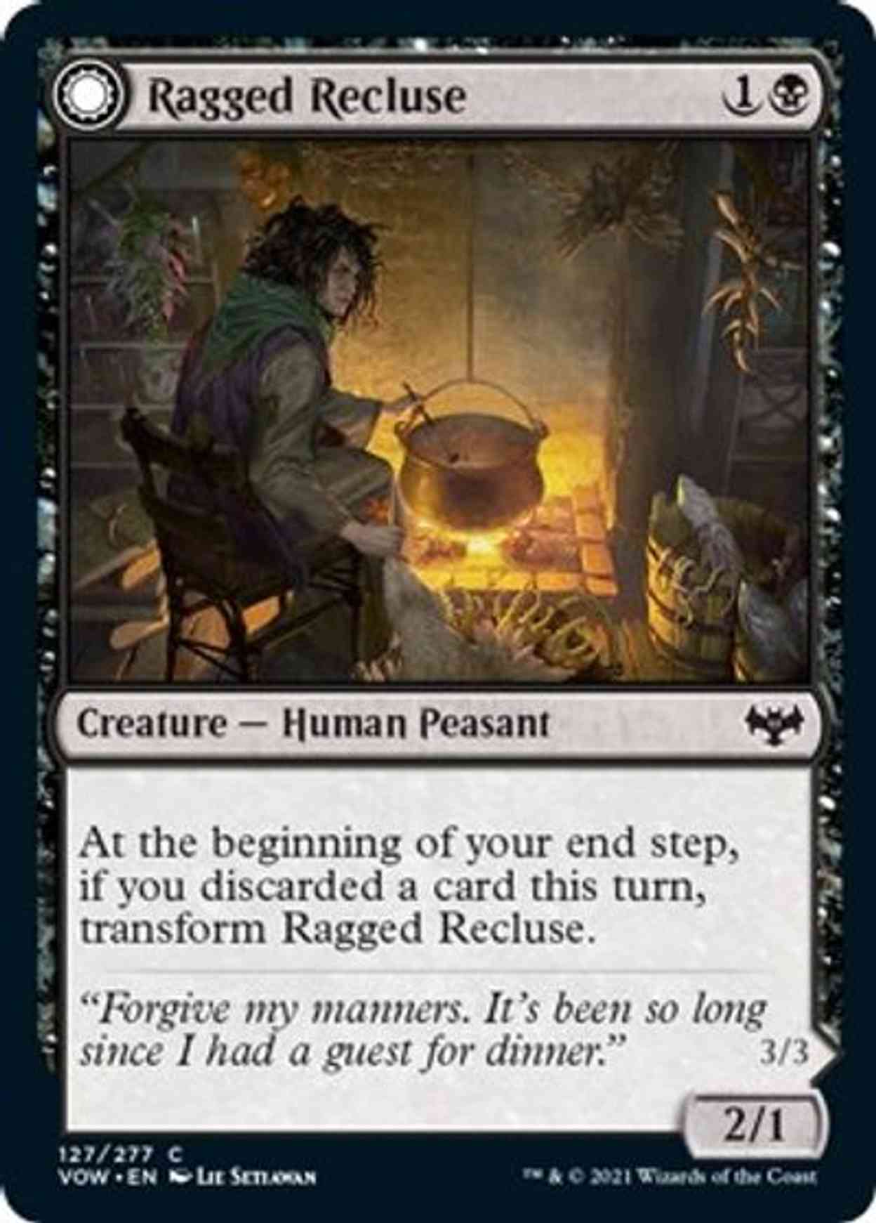 Ragged Recluse magic card front