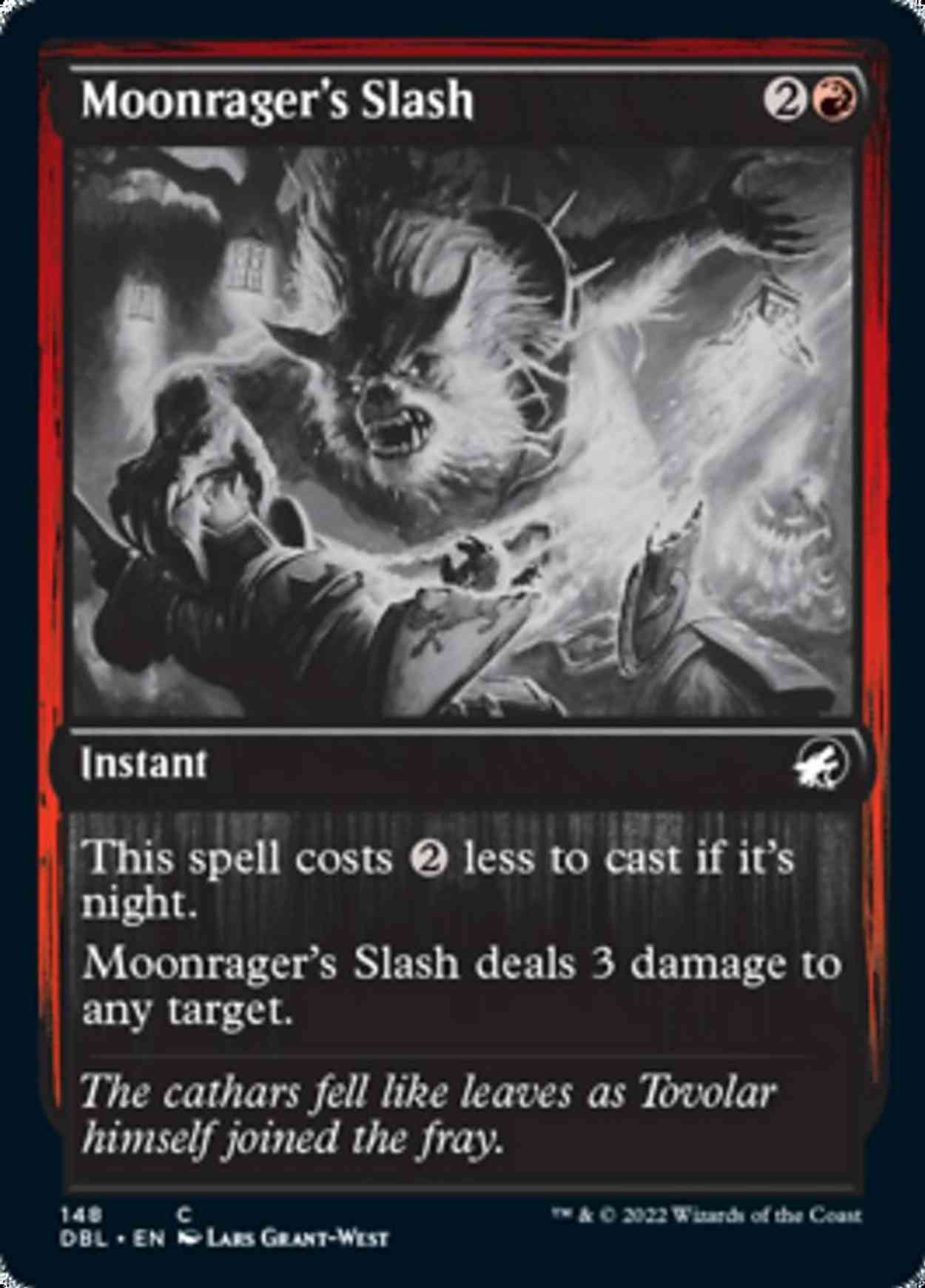 Moonrager's Slash magic card front