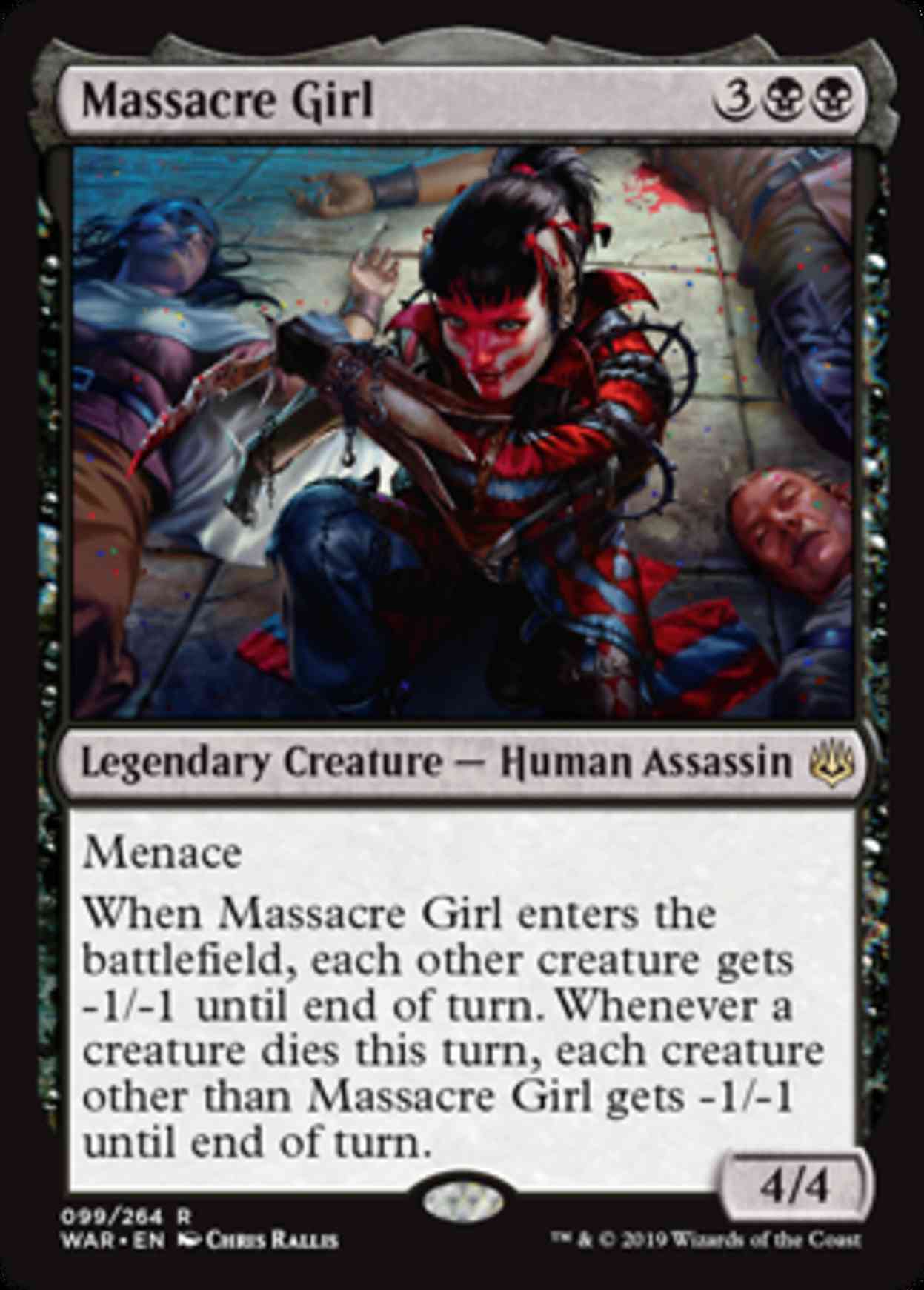 Massacre Girl magic card front