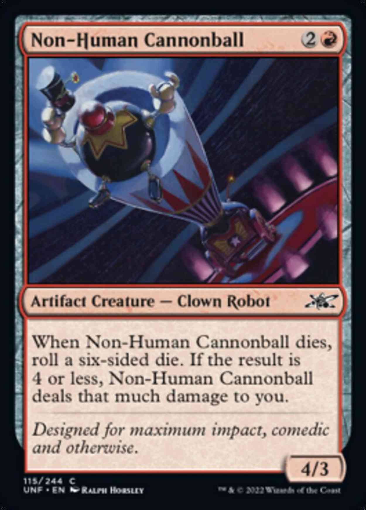 Non-Human Cannonball magic card front
