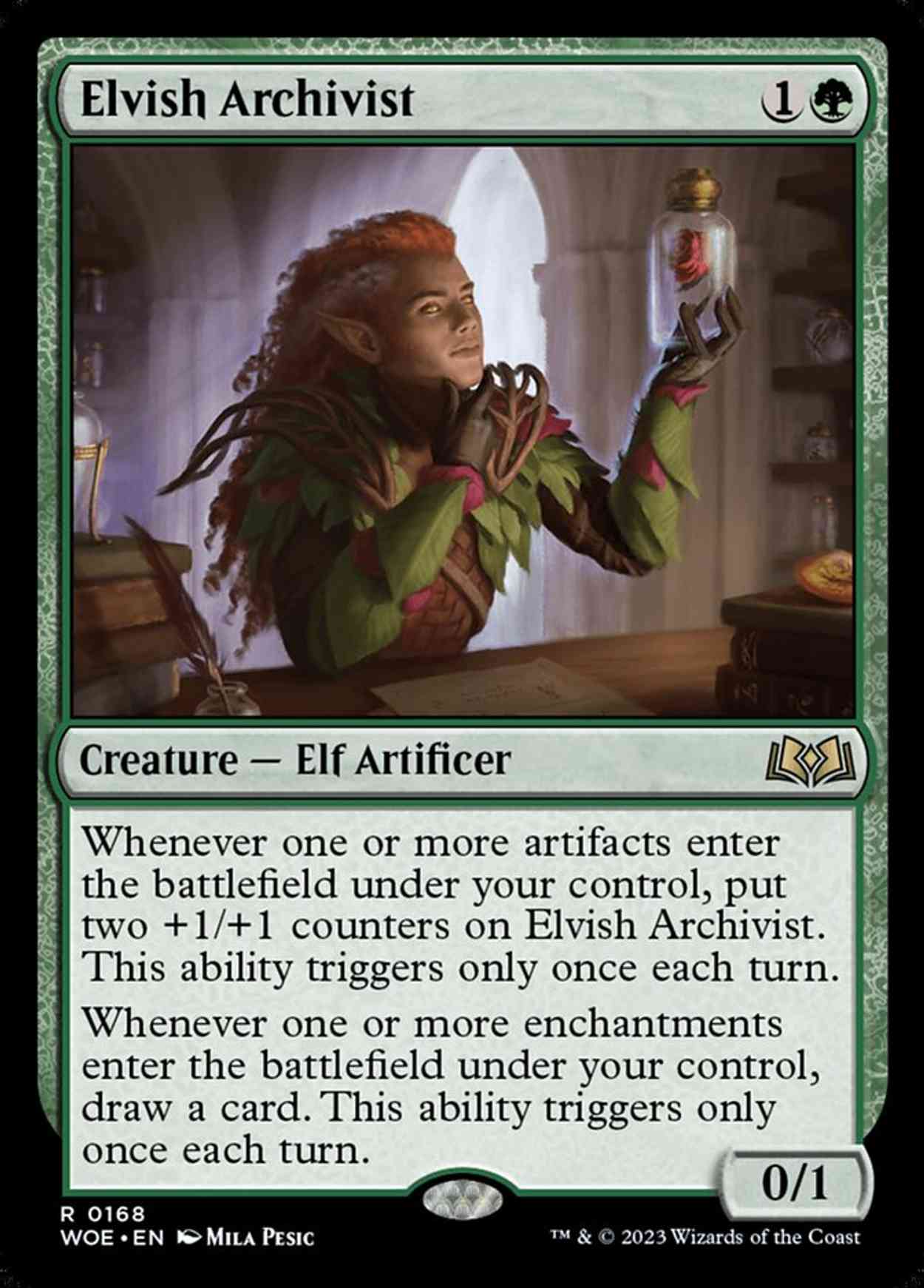 Elvish Archivist magic card front