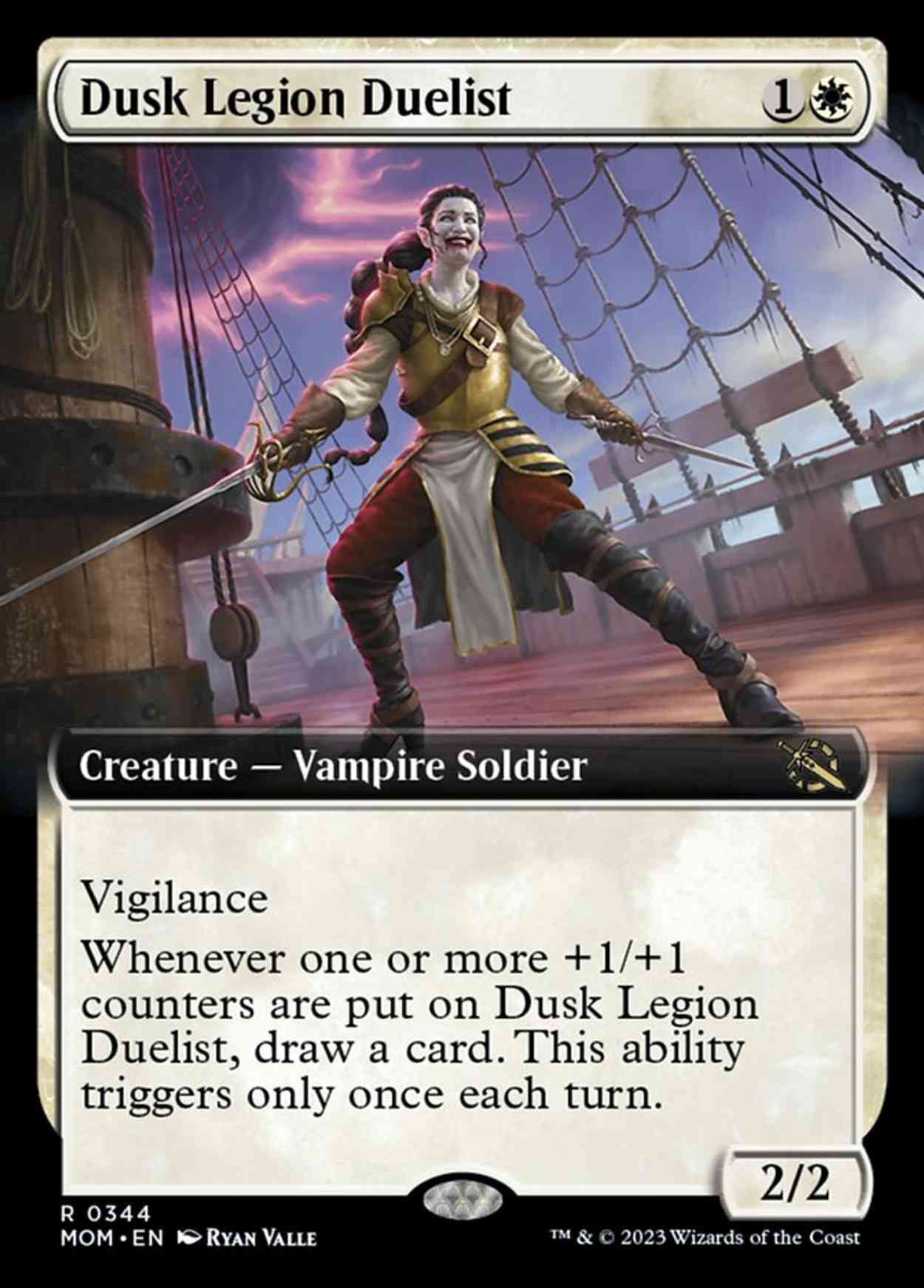 Dusk Legion Duelist (Extended Art) magic card front
