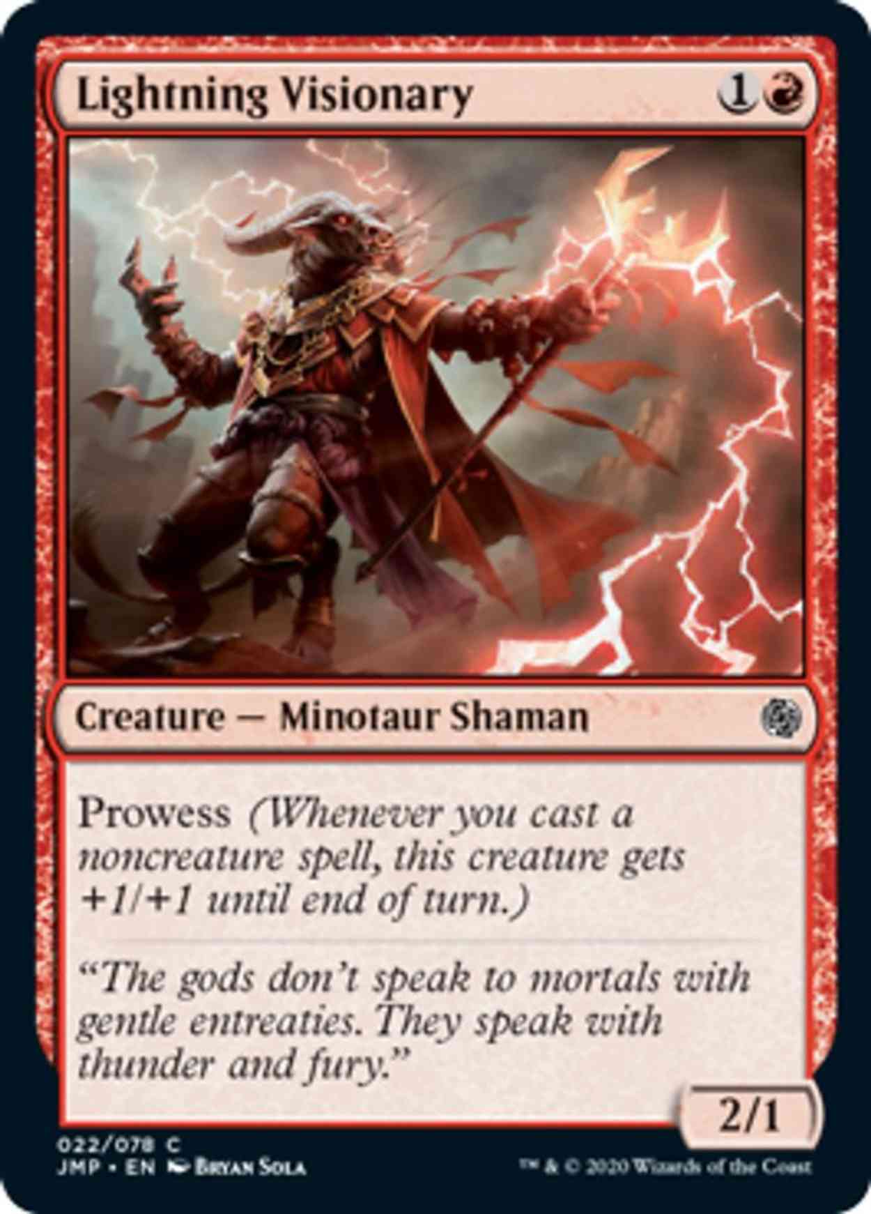 Lightning Visionary magic card front