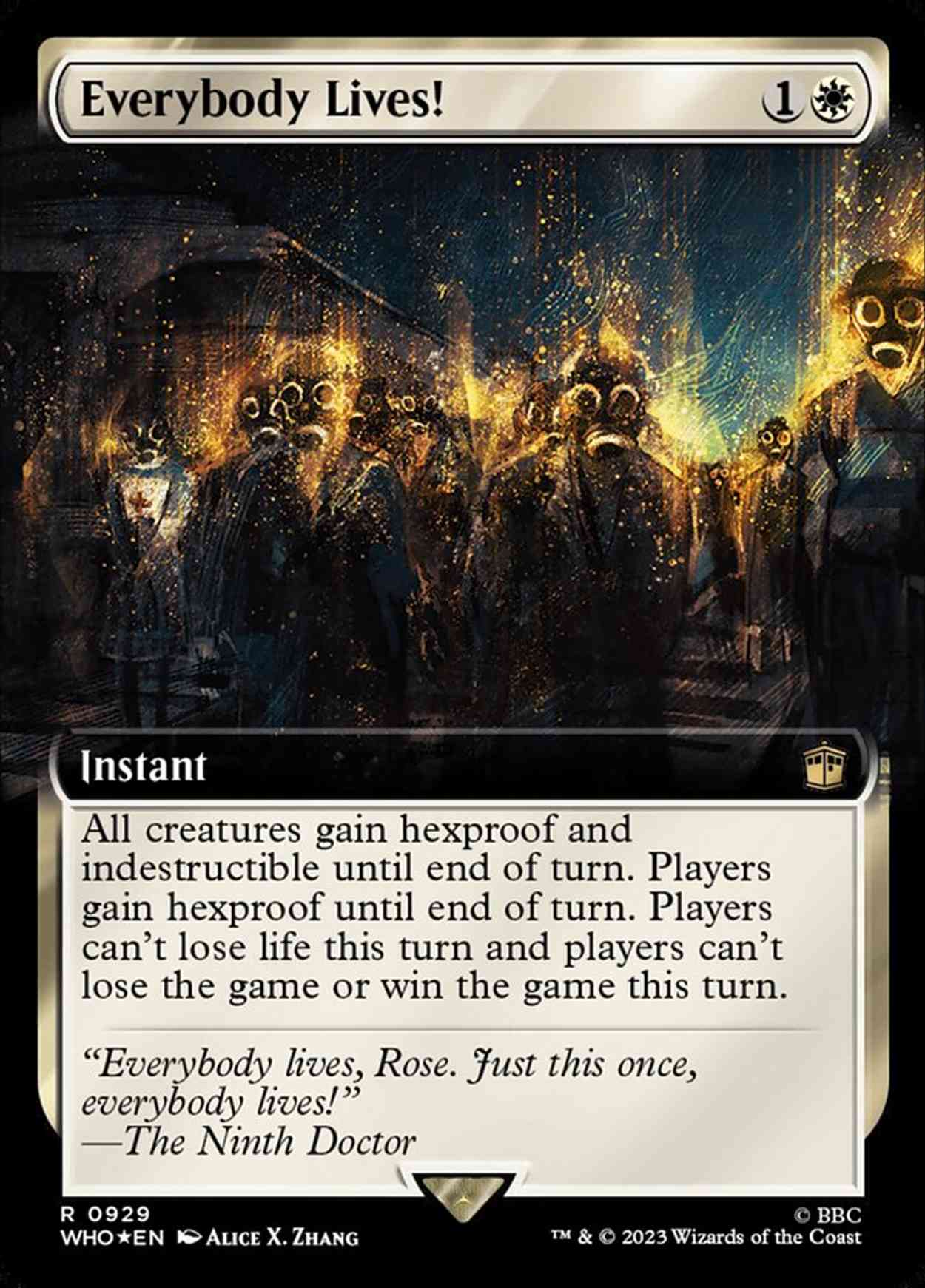 Everybody Lives! (Extended Art) (Surge Foil) magic card front