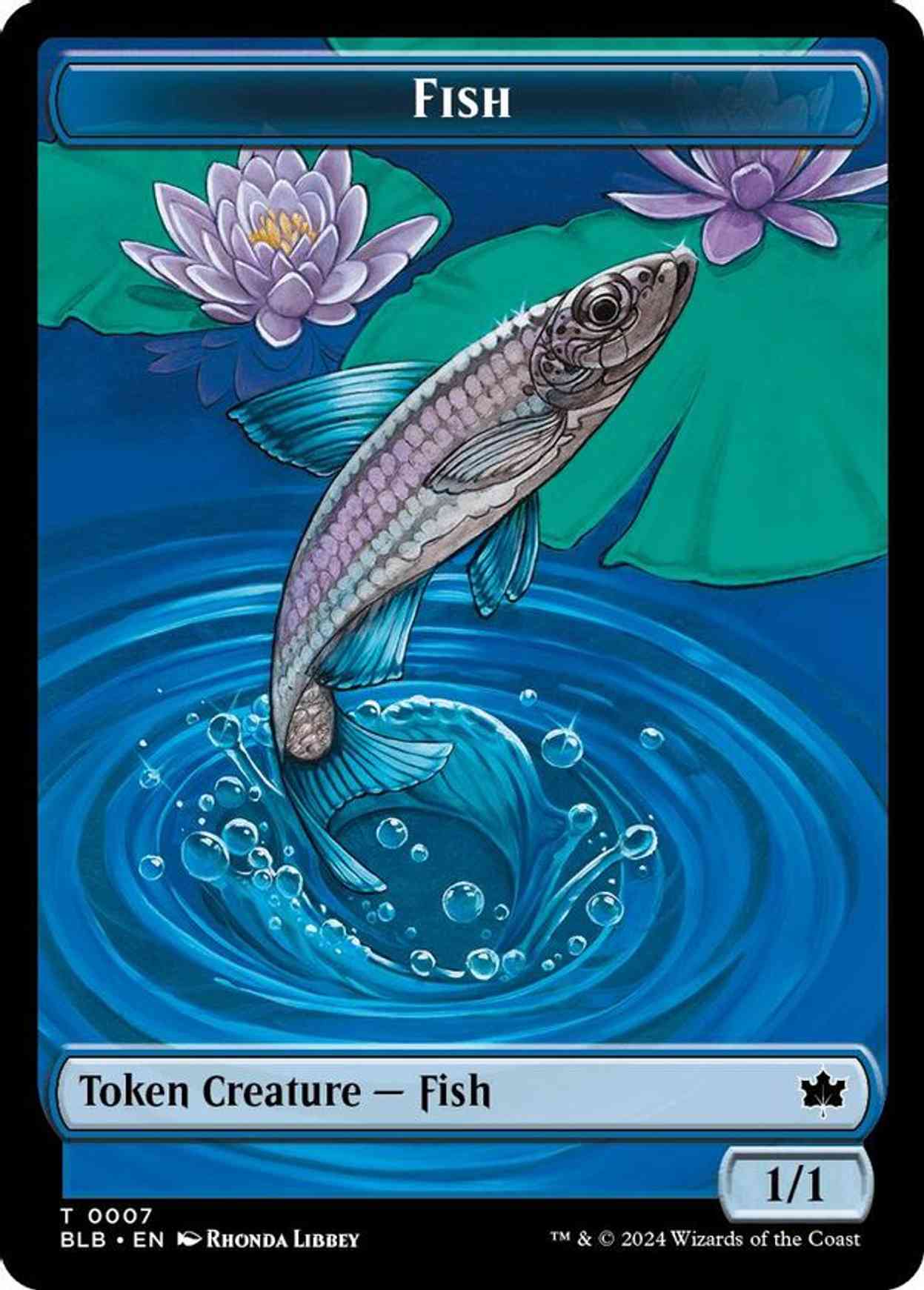 Fish Token magic card front
