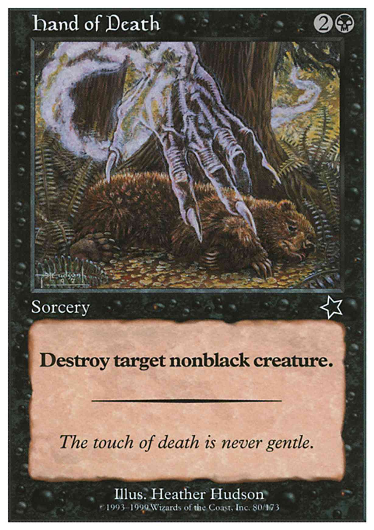 Hand of Death magic card front