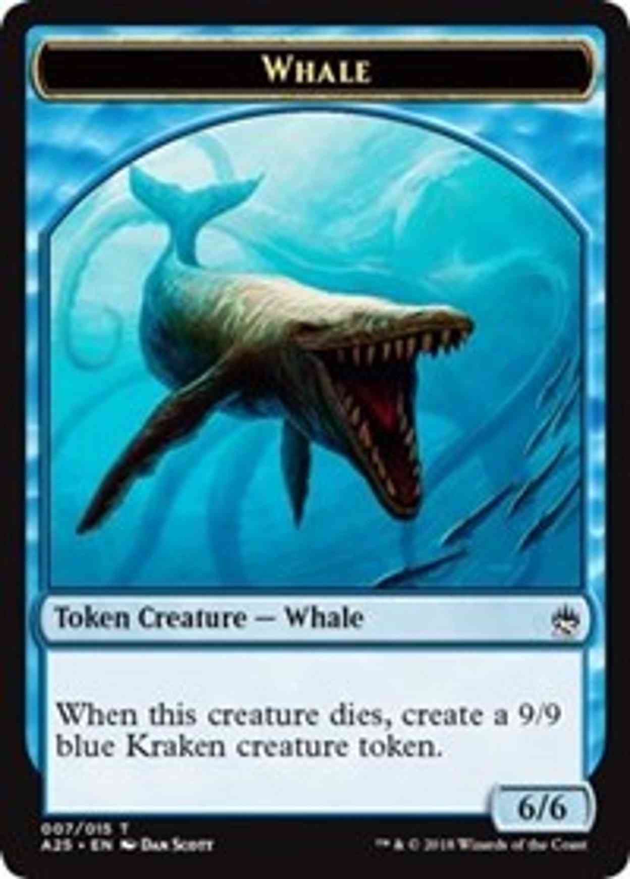 Whale Token (007) magic card front