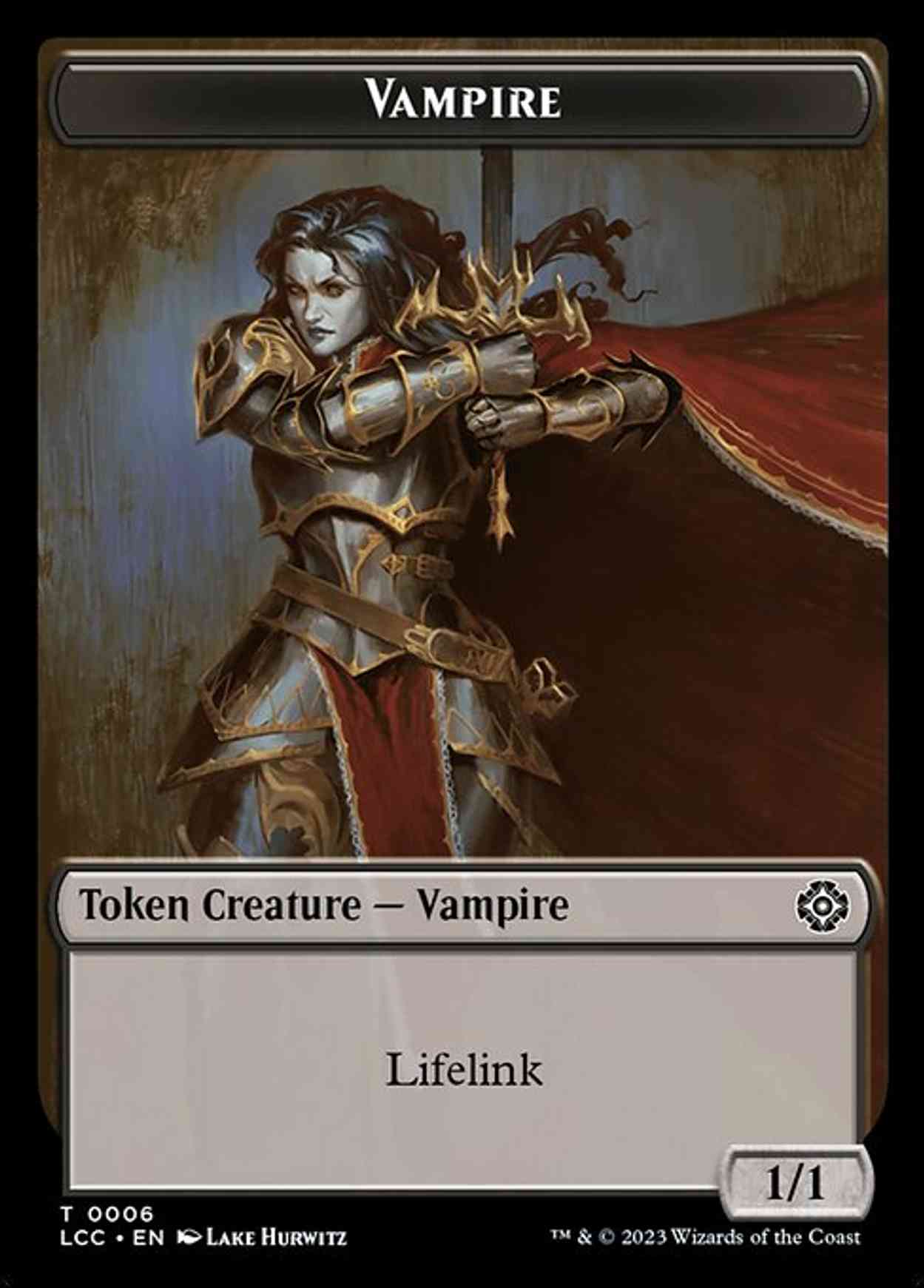 Vampire (0006) // Vampire Demon Double-Sided Token magic card front