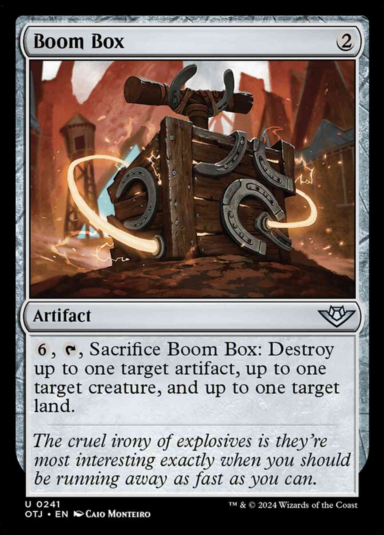 Boom Box magic card front