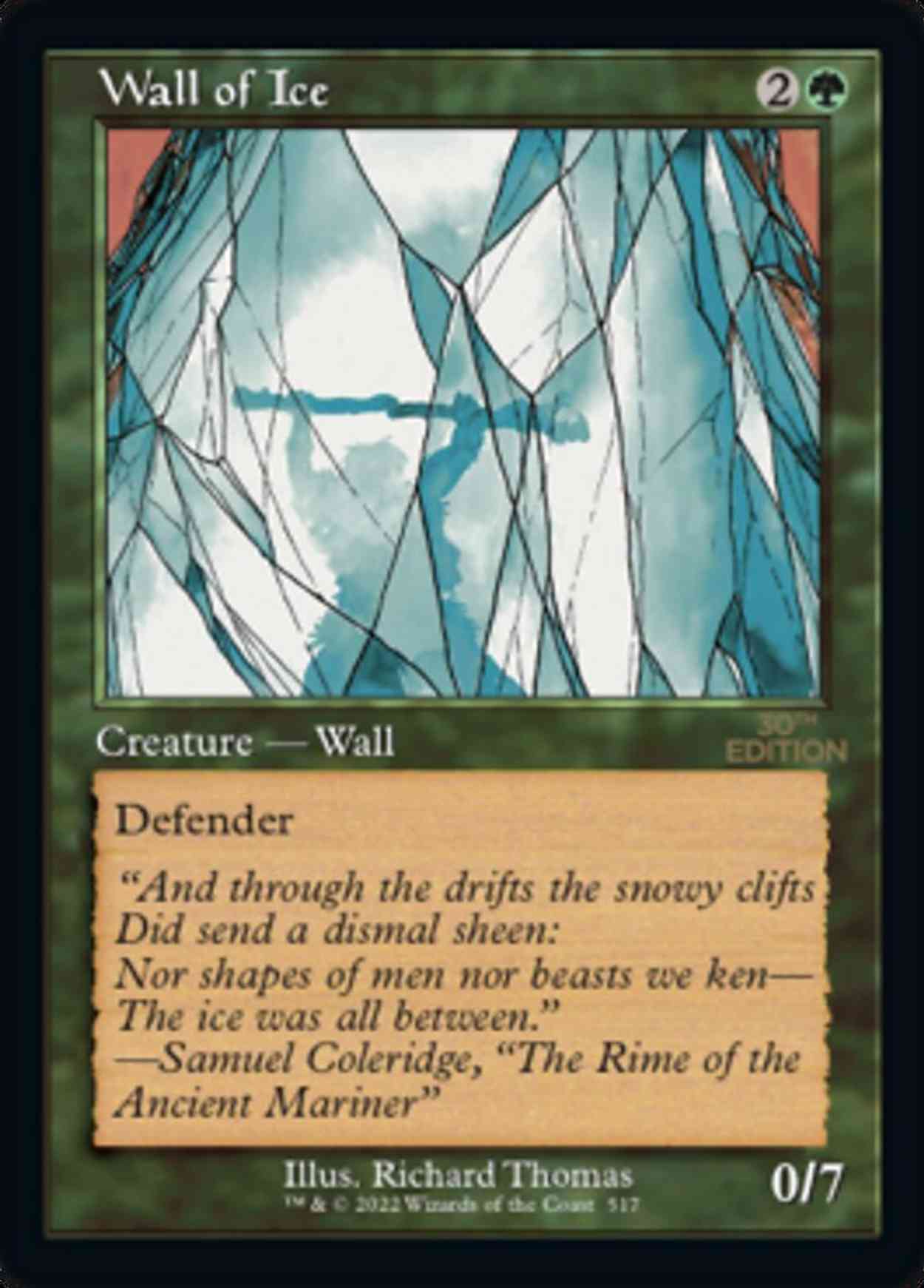 Wall of Ice (Retro Frame) magic card front