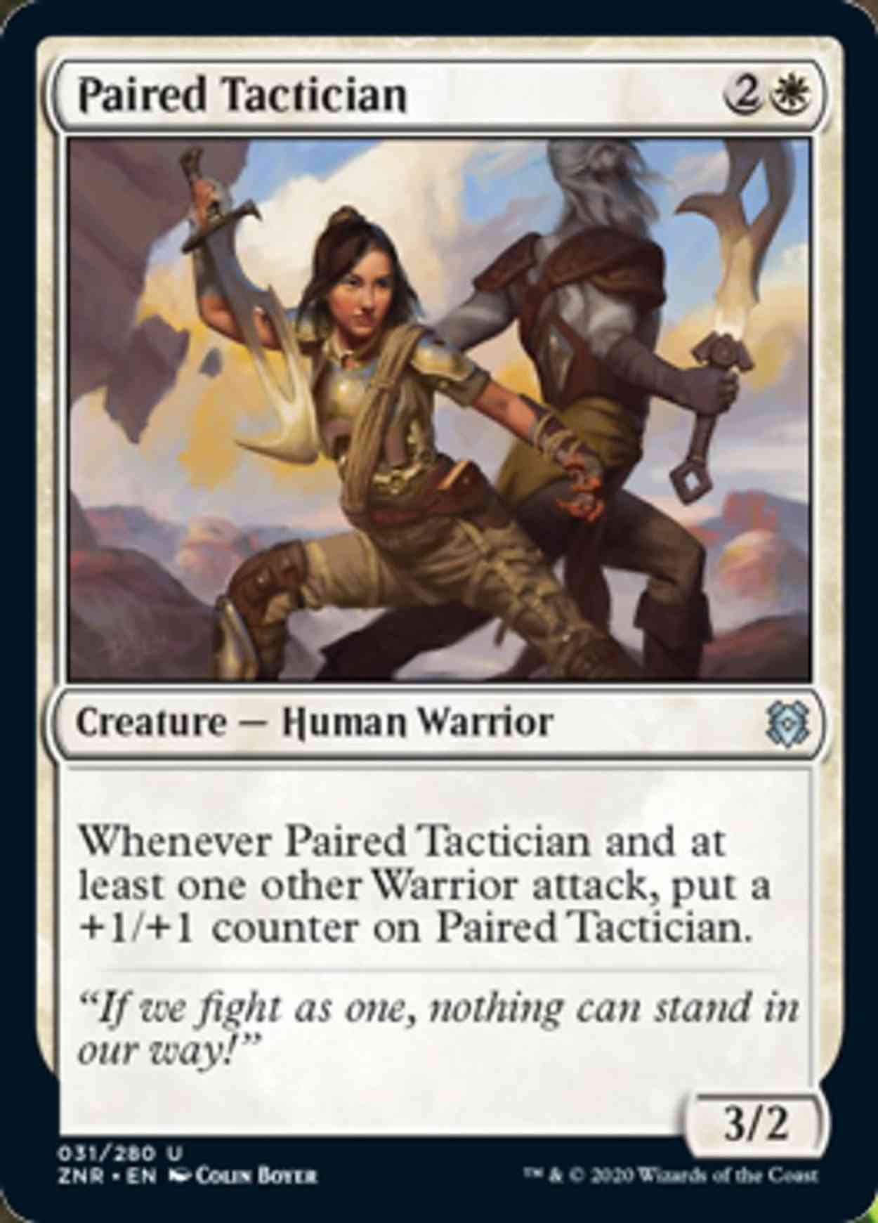 Paired Tactician magic card front