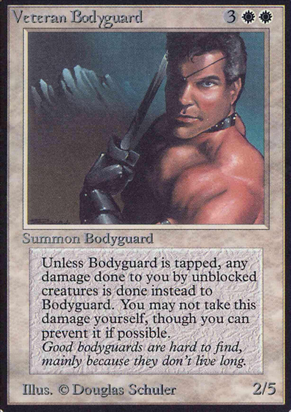 Veteran Bodyguard magic card front