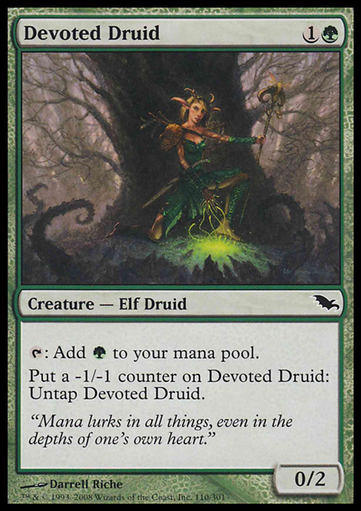 Devoted Druid magic card front