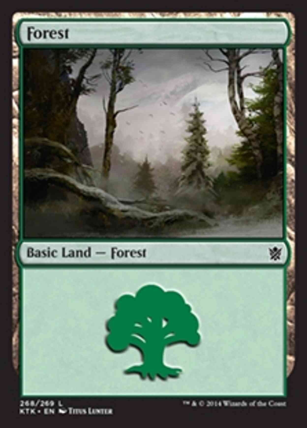 Forest (268) magic card front