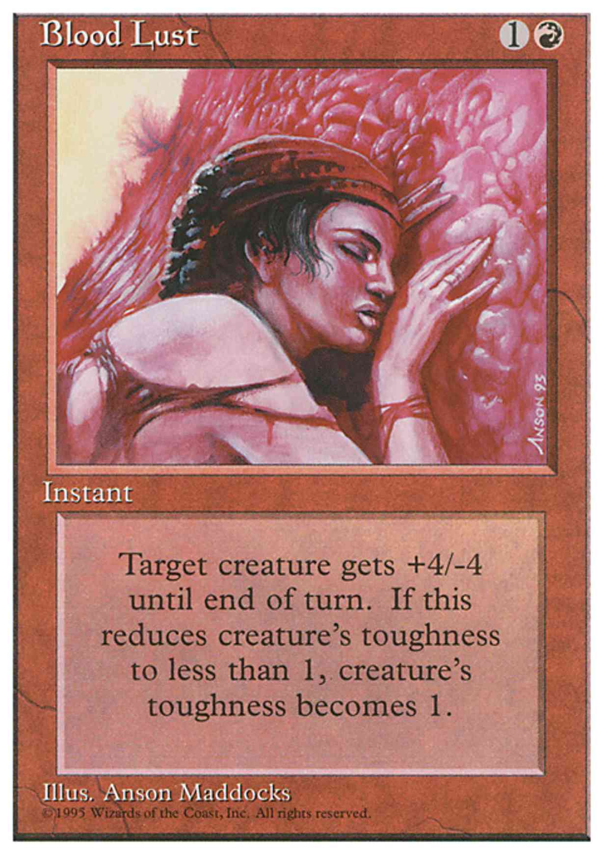 Blood Lust magic card front