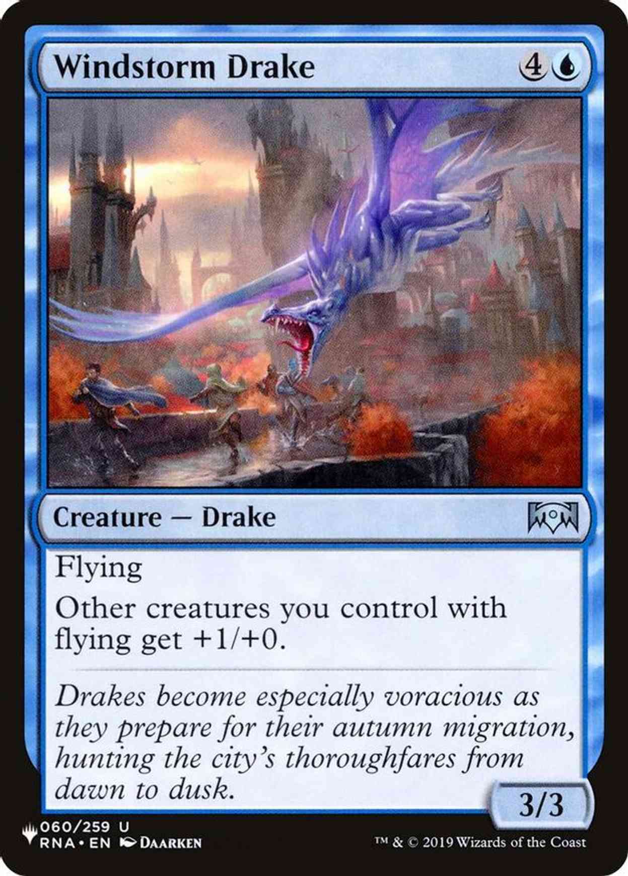 Windstorm Drake magic card front