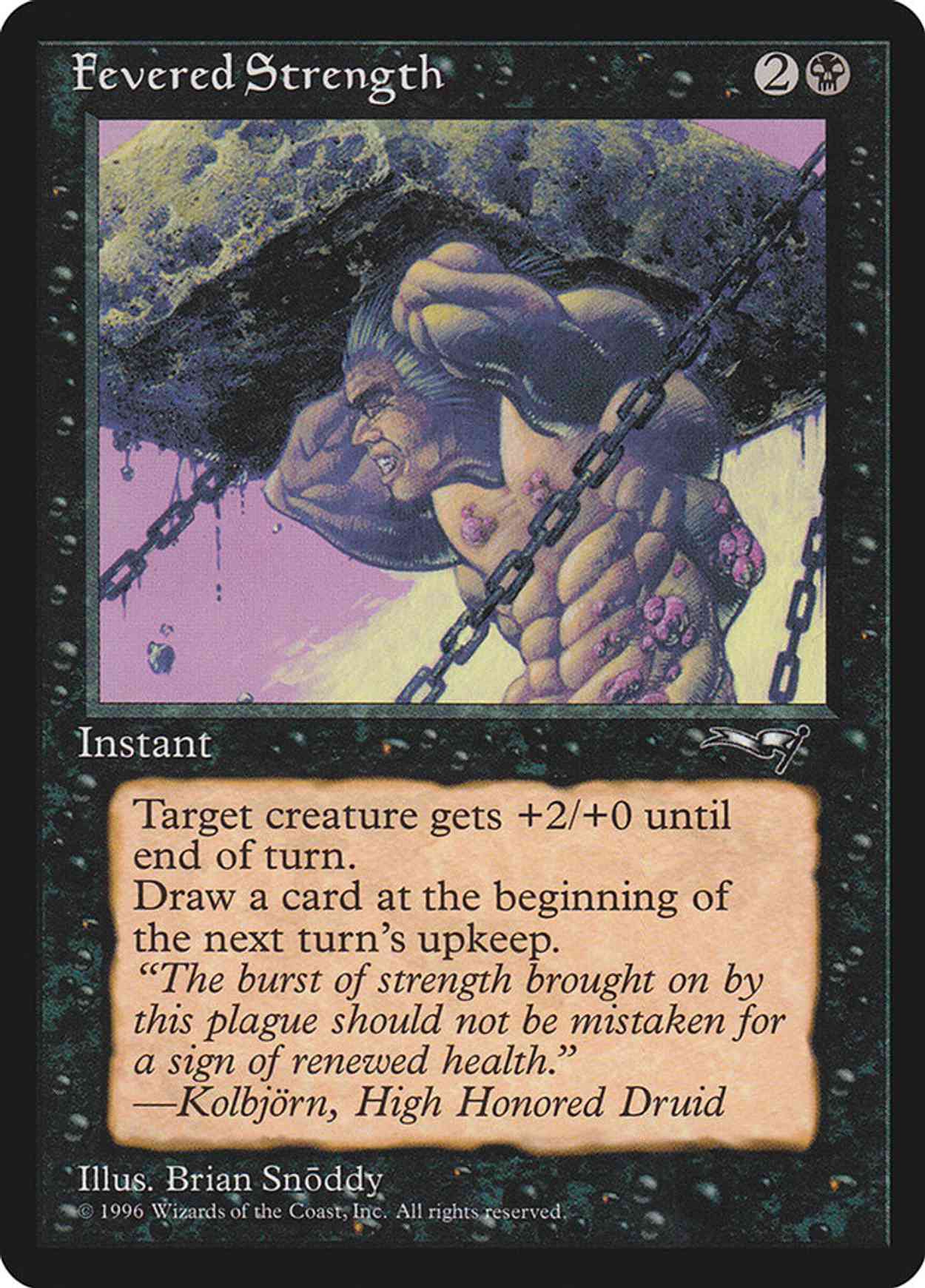 Fevered Strength magic card front