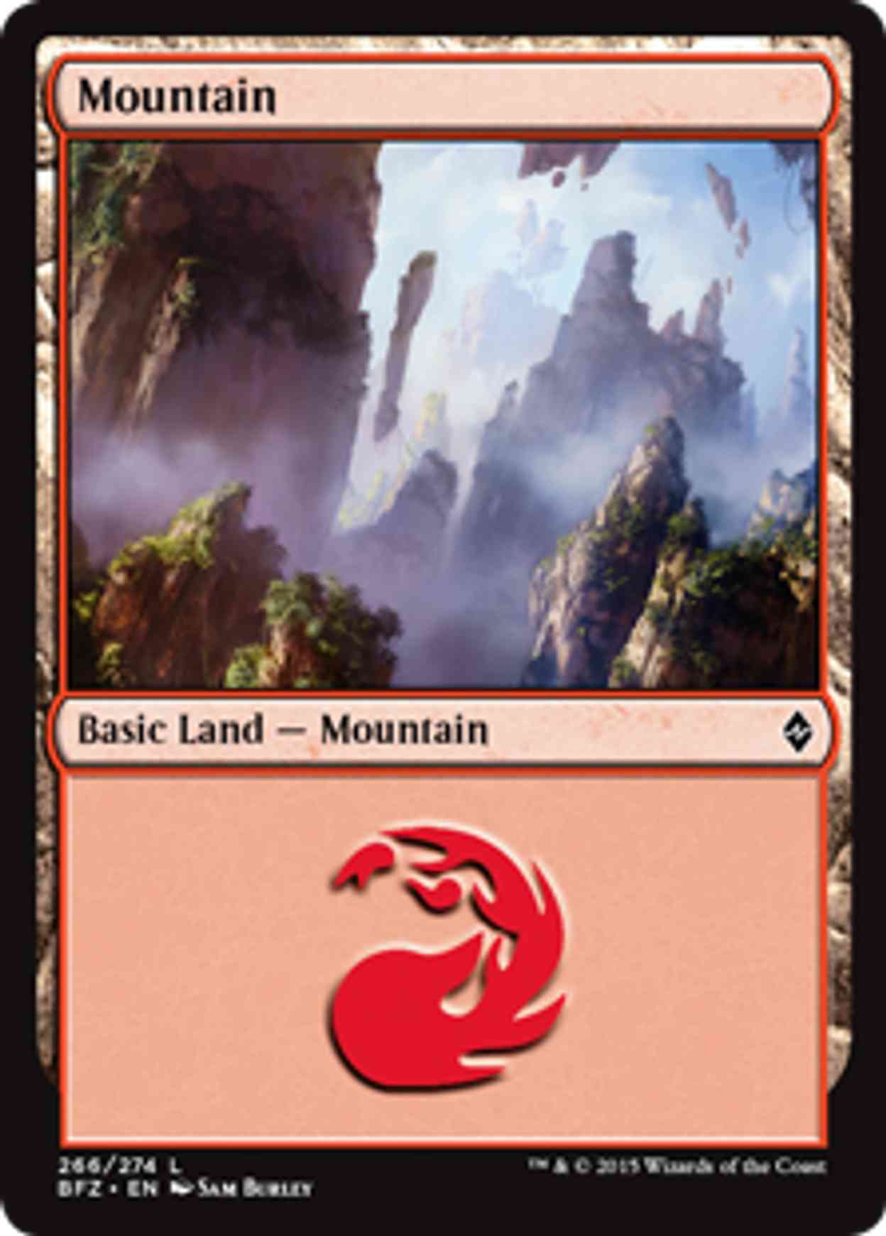 Mountain (266) magic card front