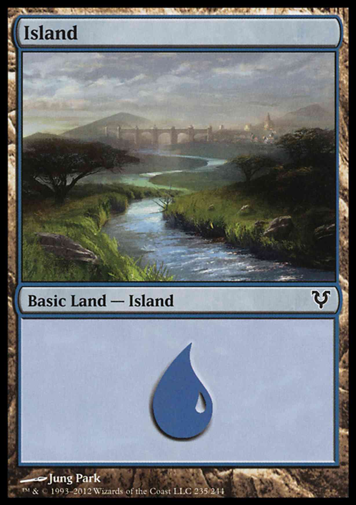 Island (235)  magic card front