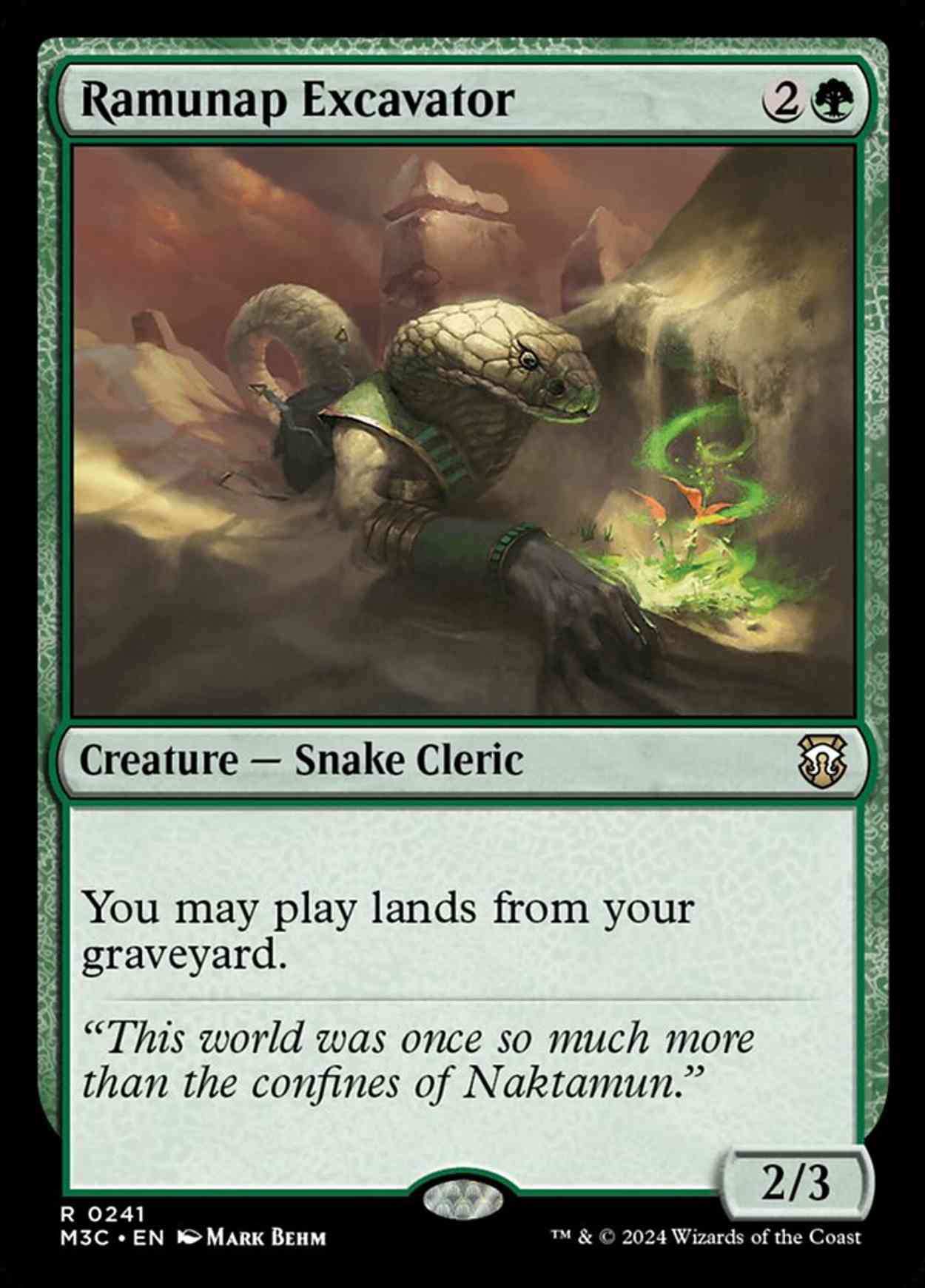 Ramunap Excavator magic card front